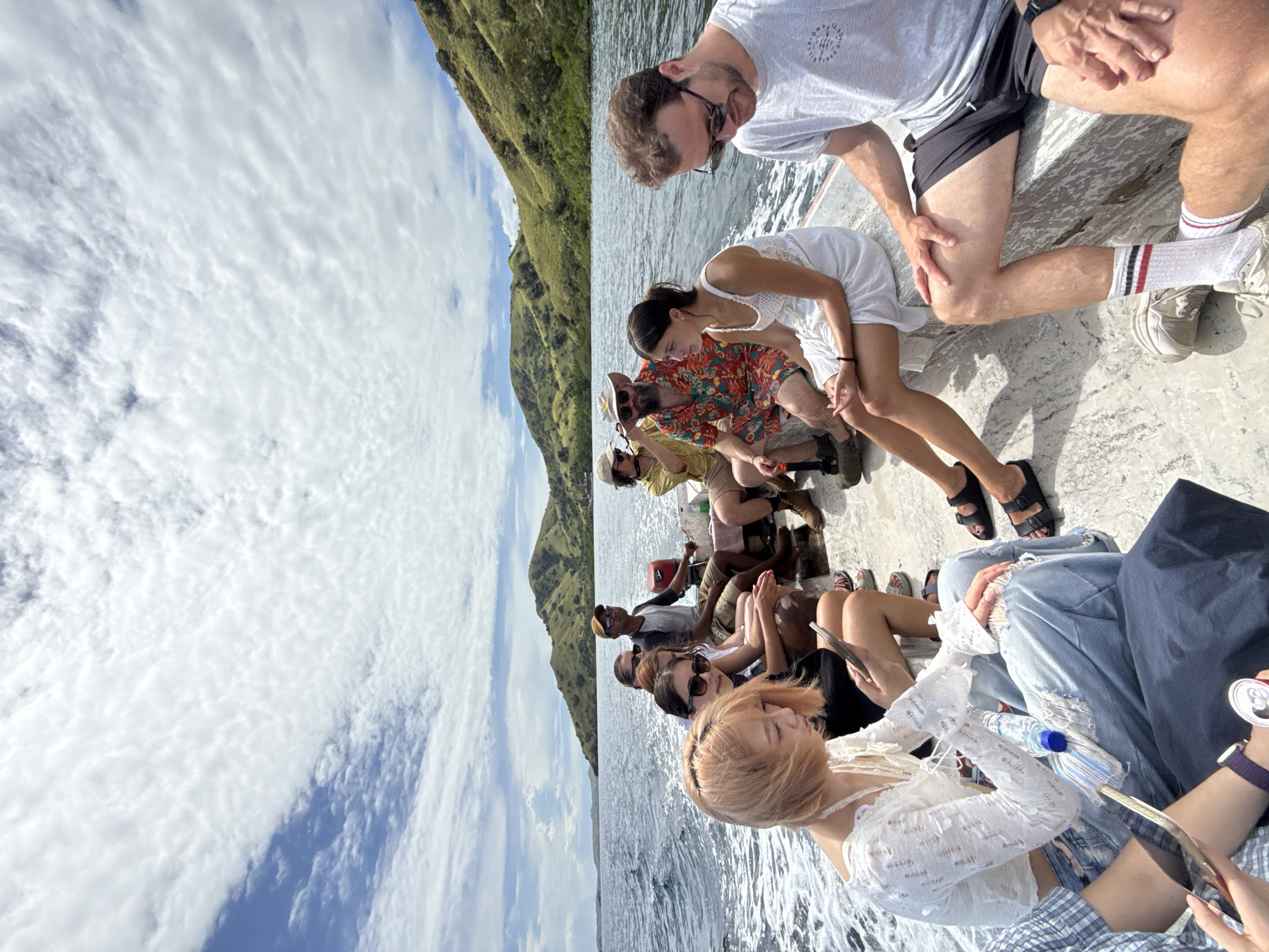 Dozen passengers take early morning boat trip near Indonesian islands
