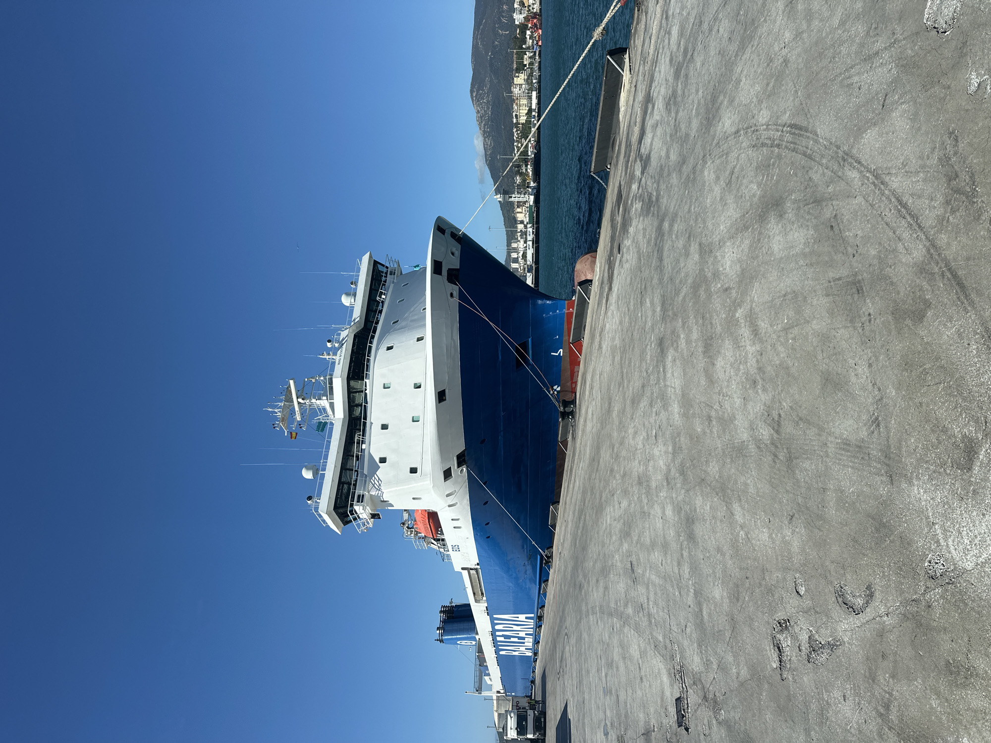 Balearia ferry docked at Algeciras port