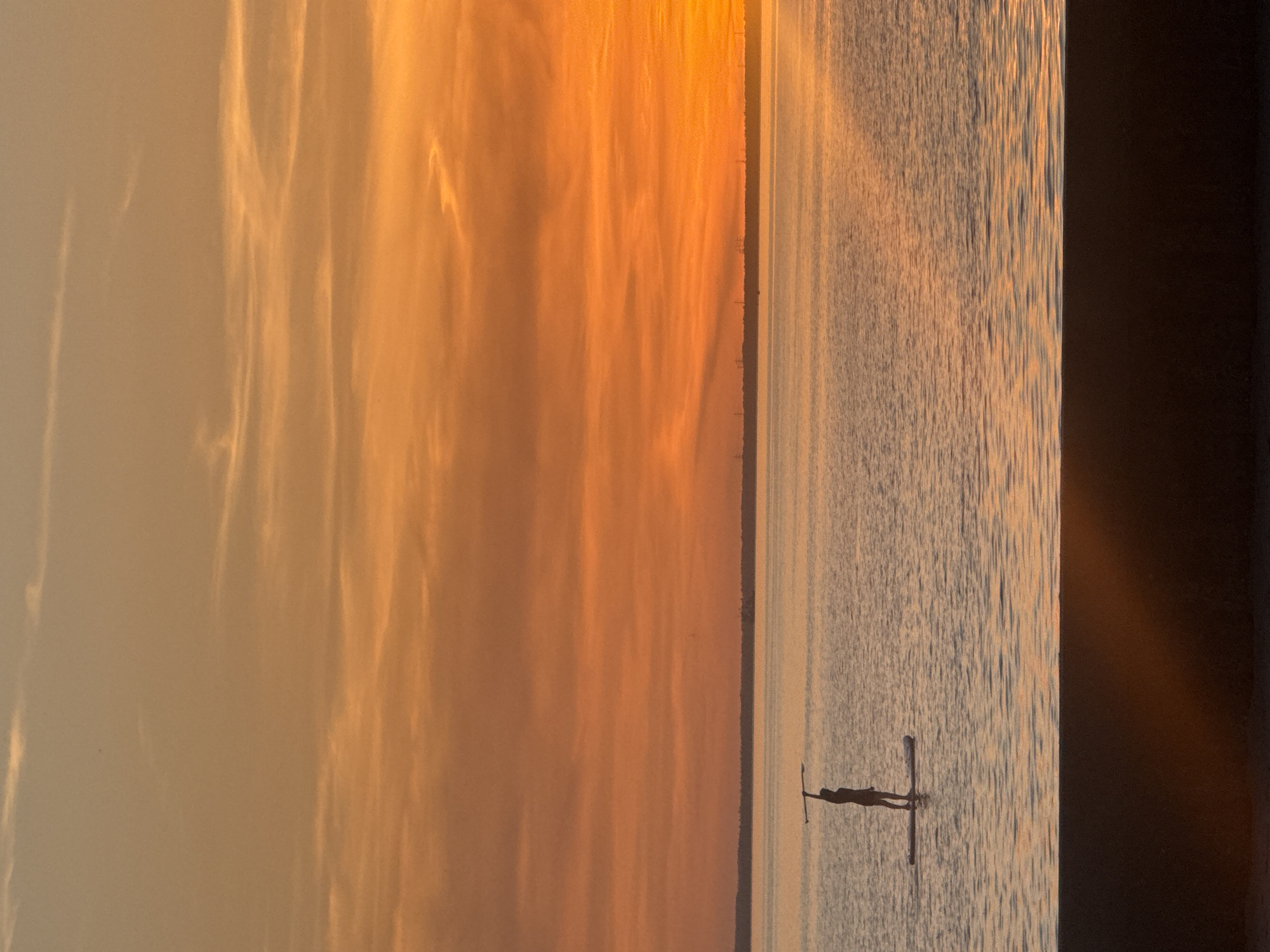 Sunset paddleboarding captured at Lee-on-the-Solent waters