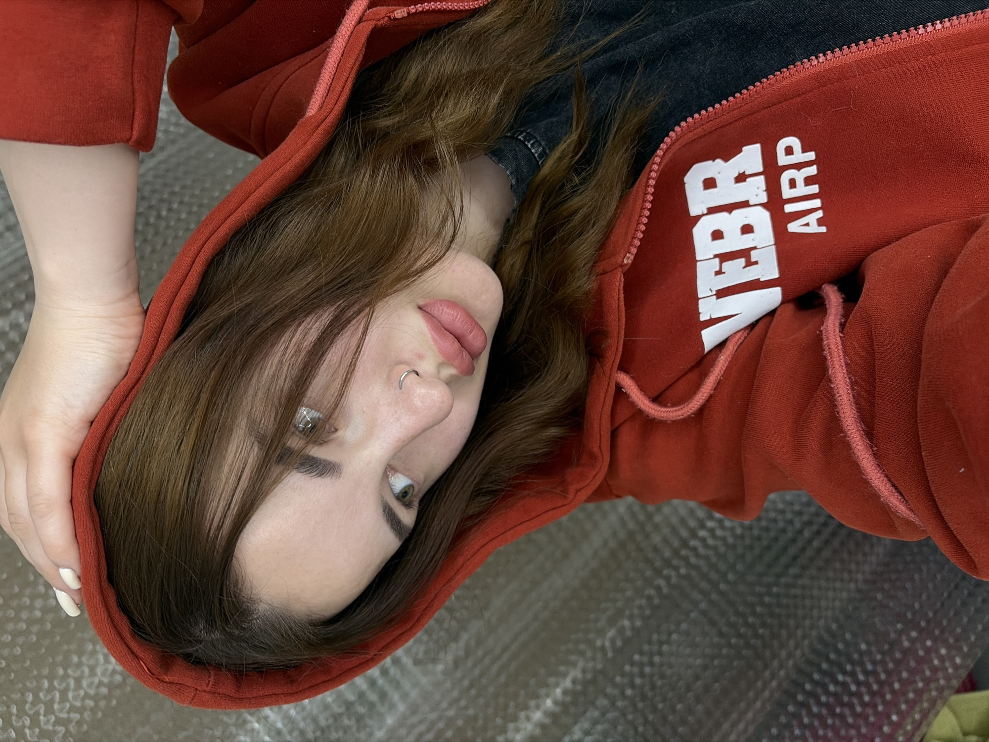 Woman in red hoodie observed in Krasnodar