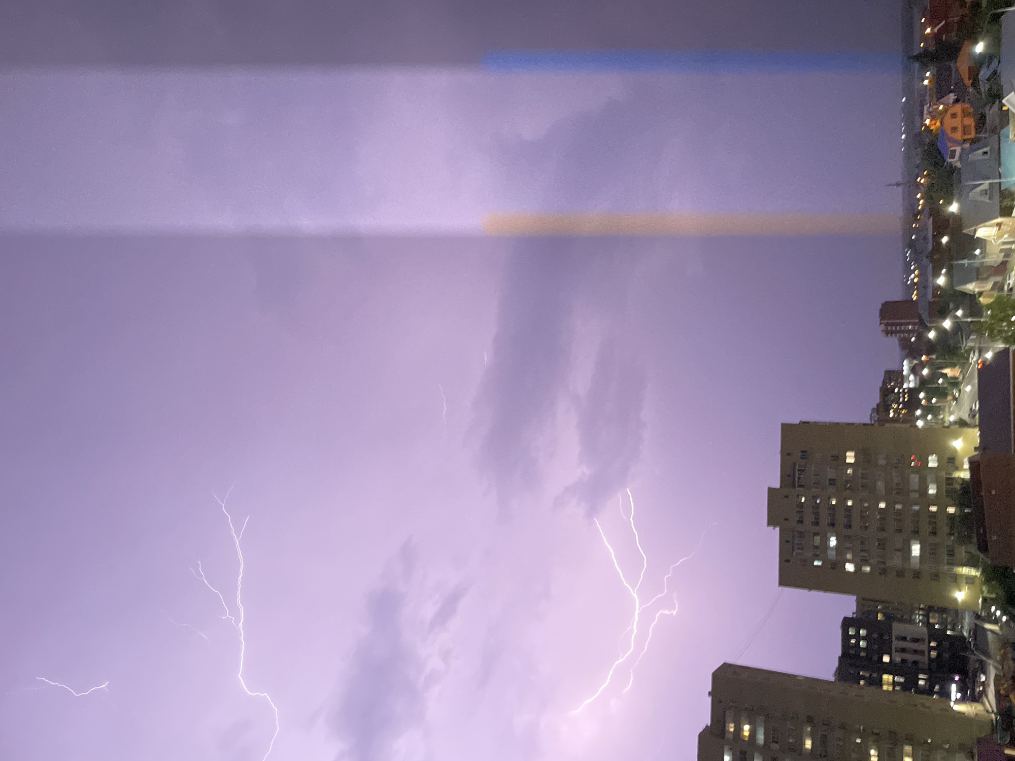 Lightning storm lights up Petropavl's night sky