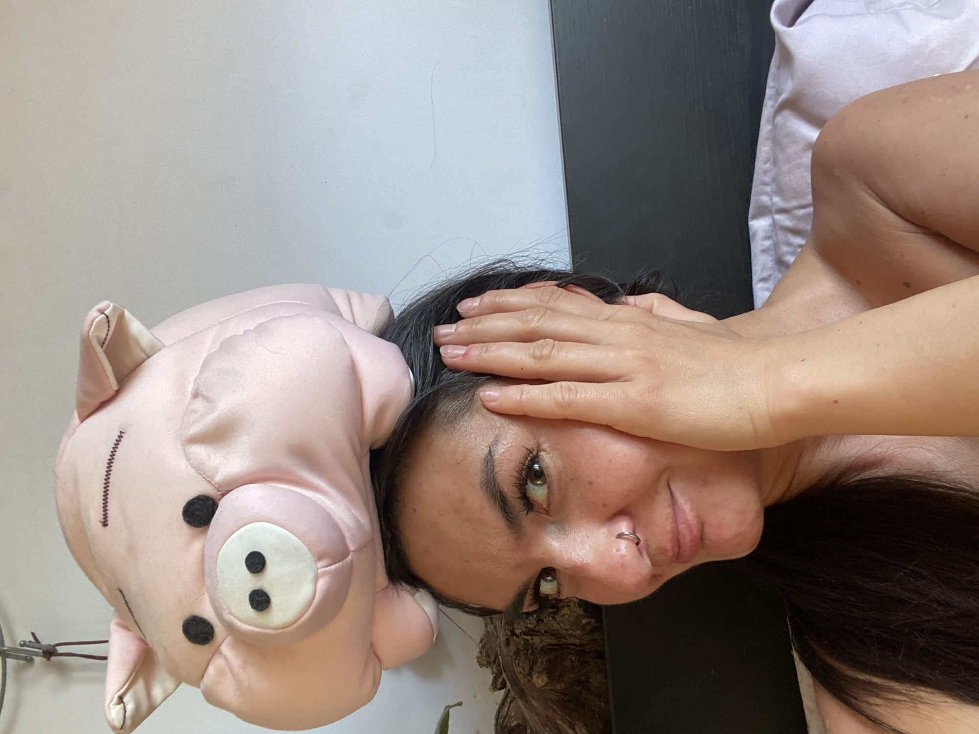 Casual indoor moments with pets and salon visit in Khimki