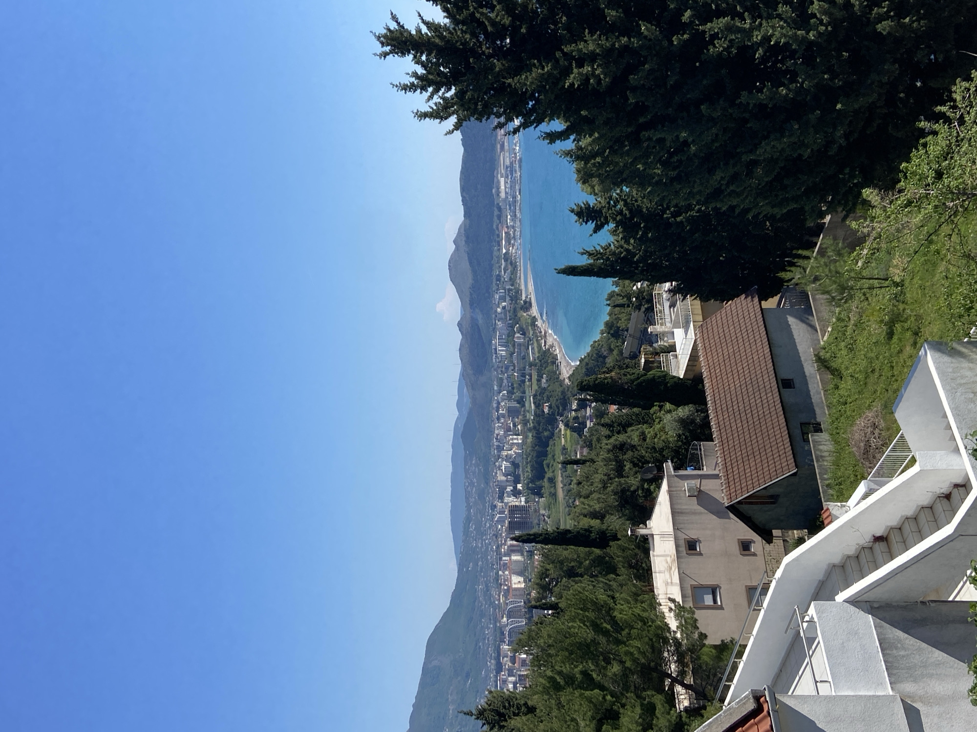Panoramic views captured of coastal Šušanj, Montenegro