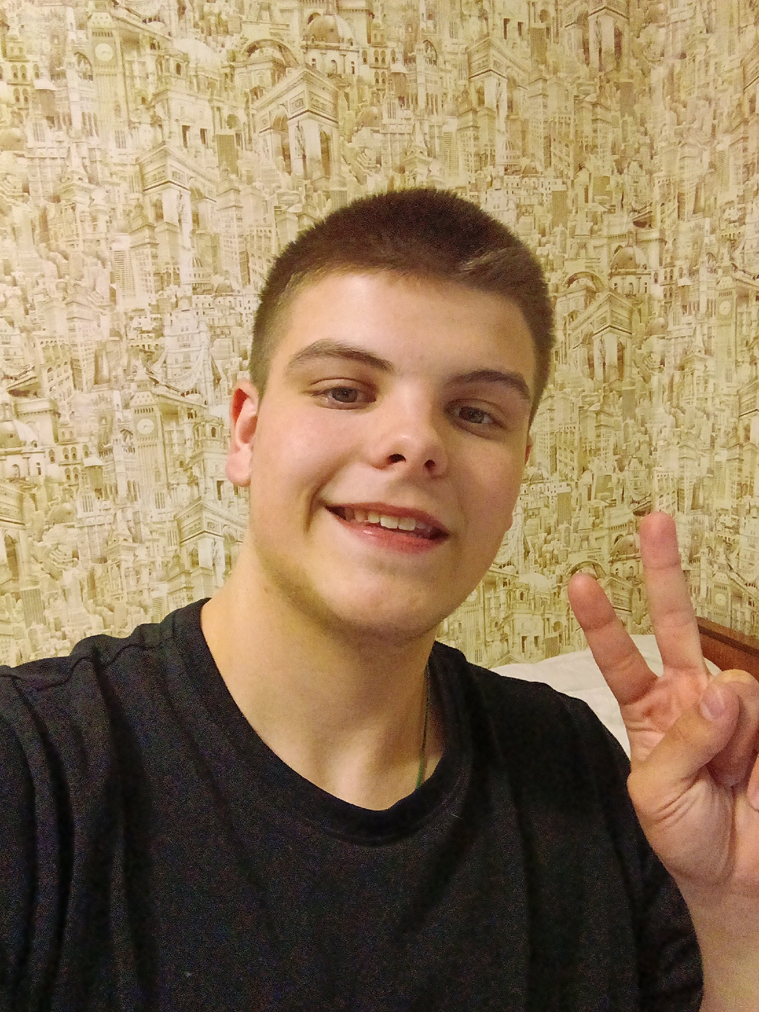 Young man poses for photos in Красный Маяк, Russia