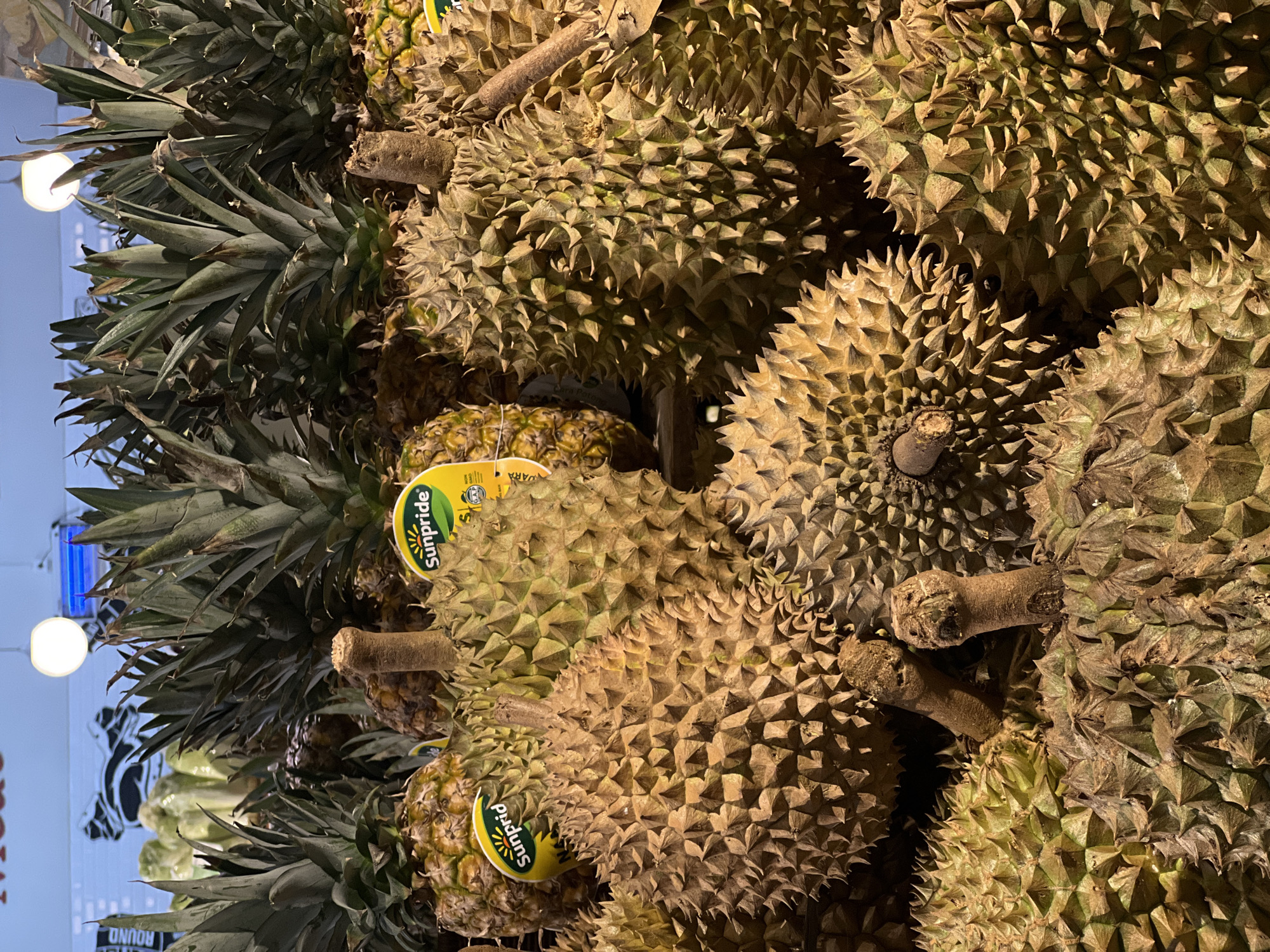 Tropical fruit display observed at North Kuta grocery store