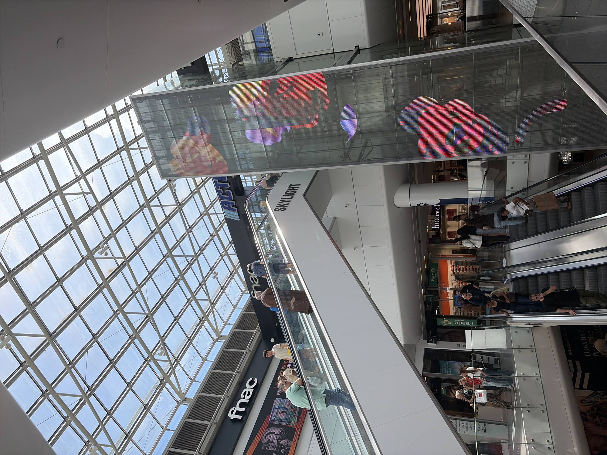 Afternoon browse through a Brussels shopping mall