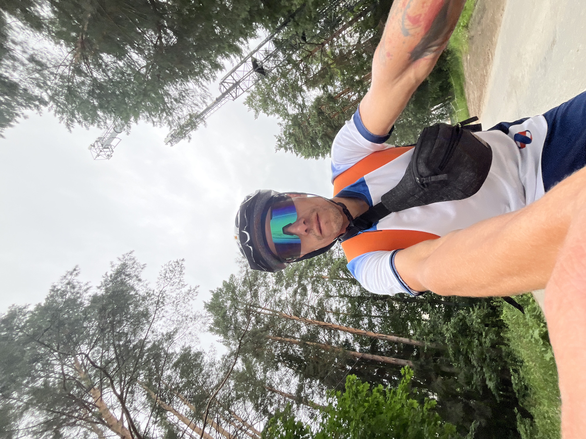 Afternoon bike ride through Chaikovsky roads and forest trails