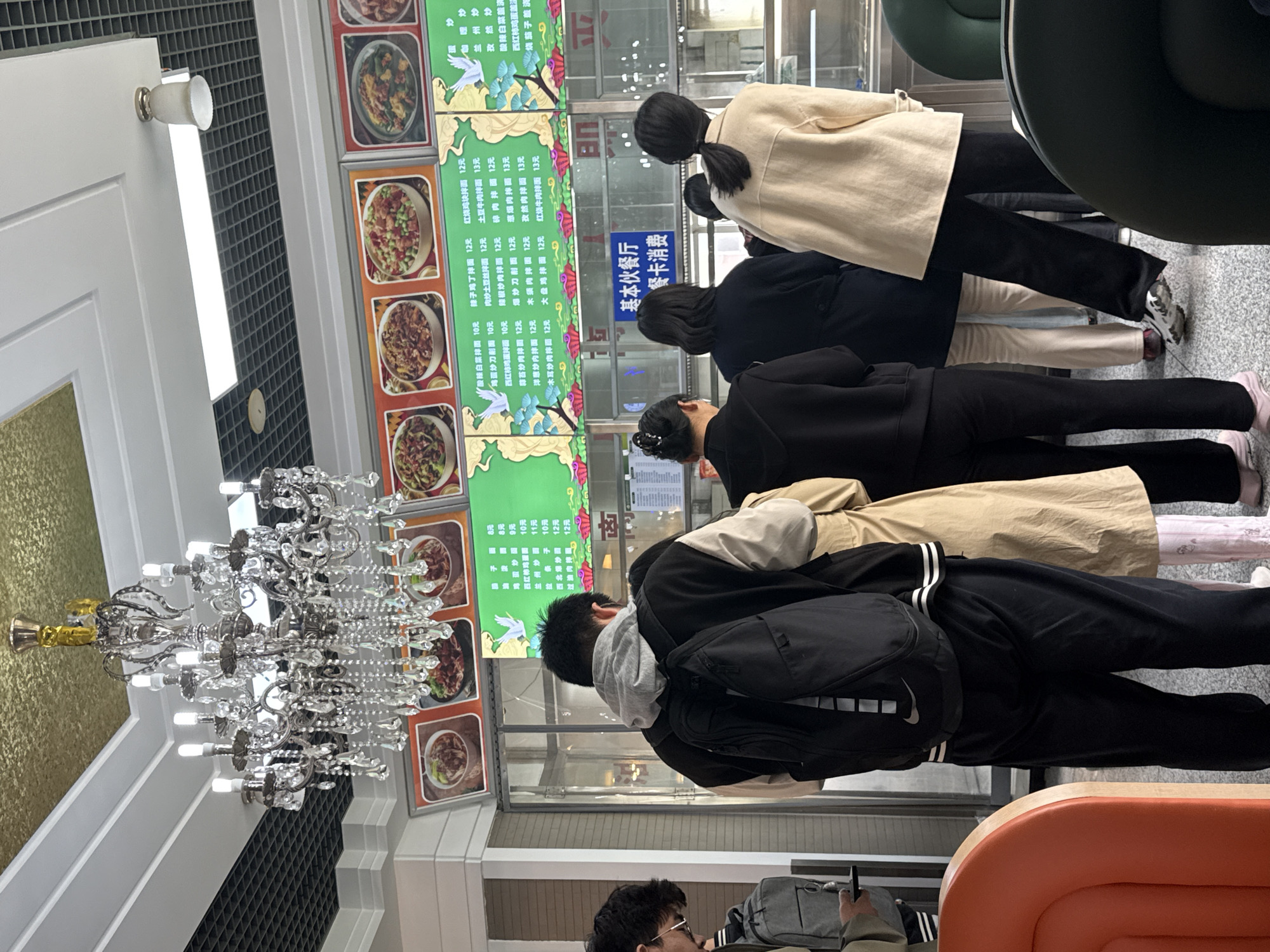 Early morning food service continues at Daxing District cafeteria
