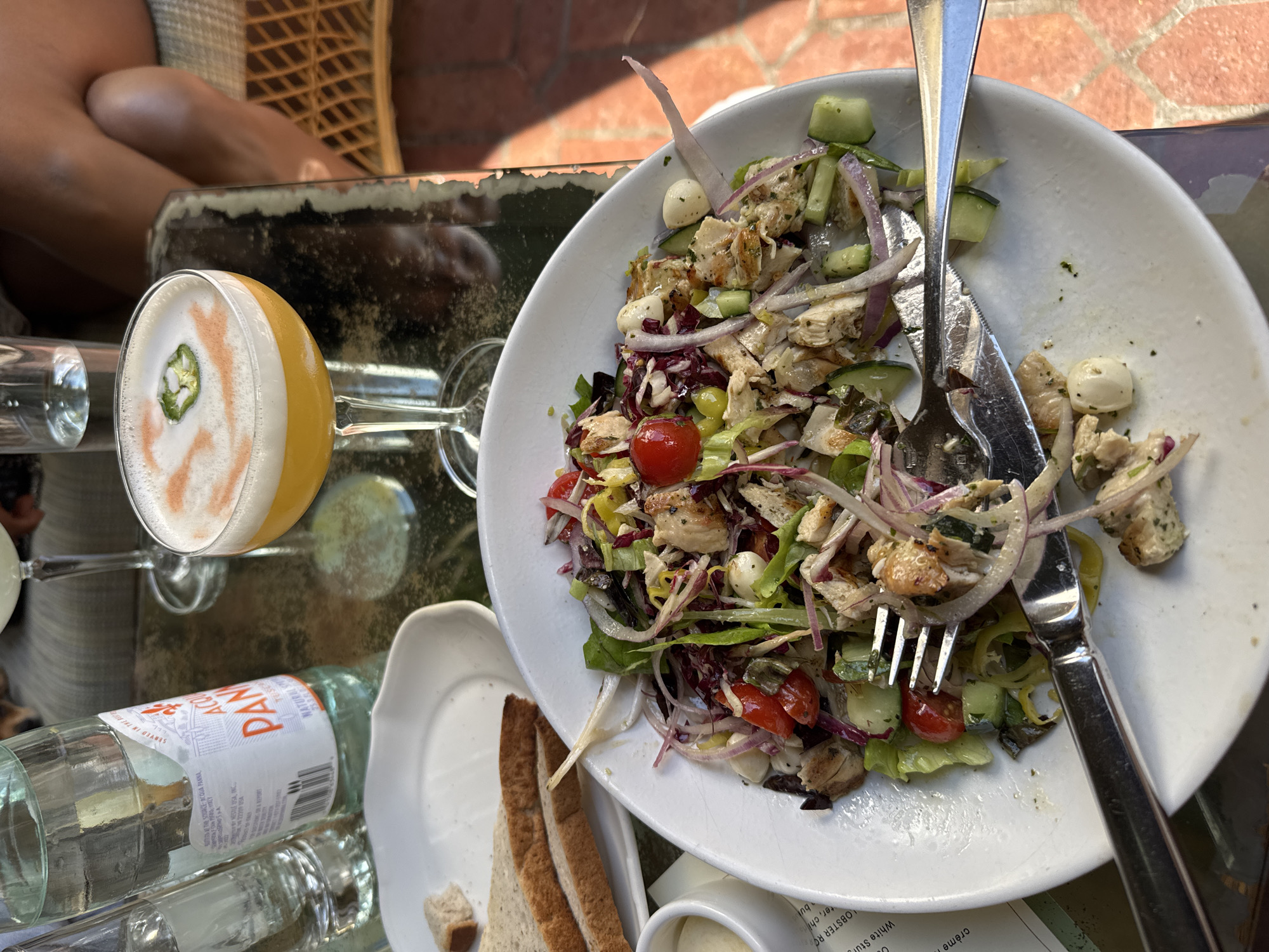 Outdoor dining scene captured in West Hollywood