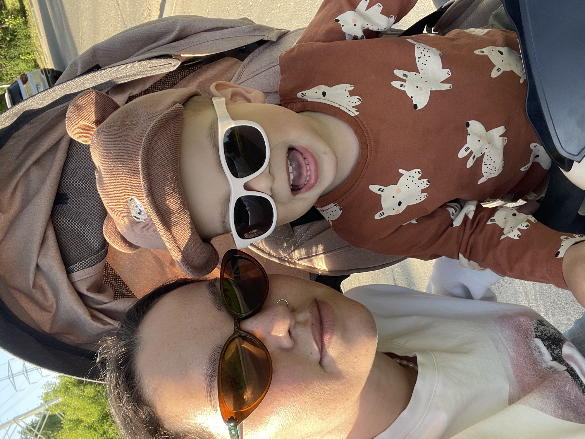 Mother and toddler enjoy outdoor time in Izhevsk
