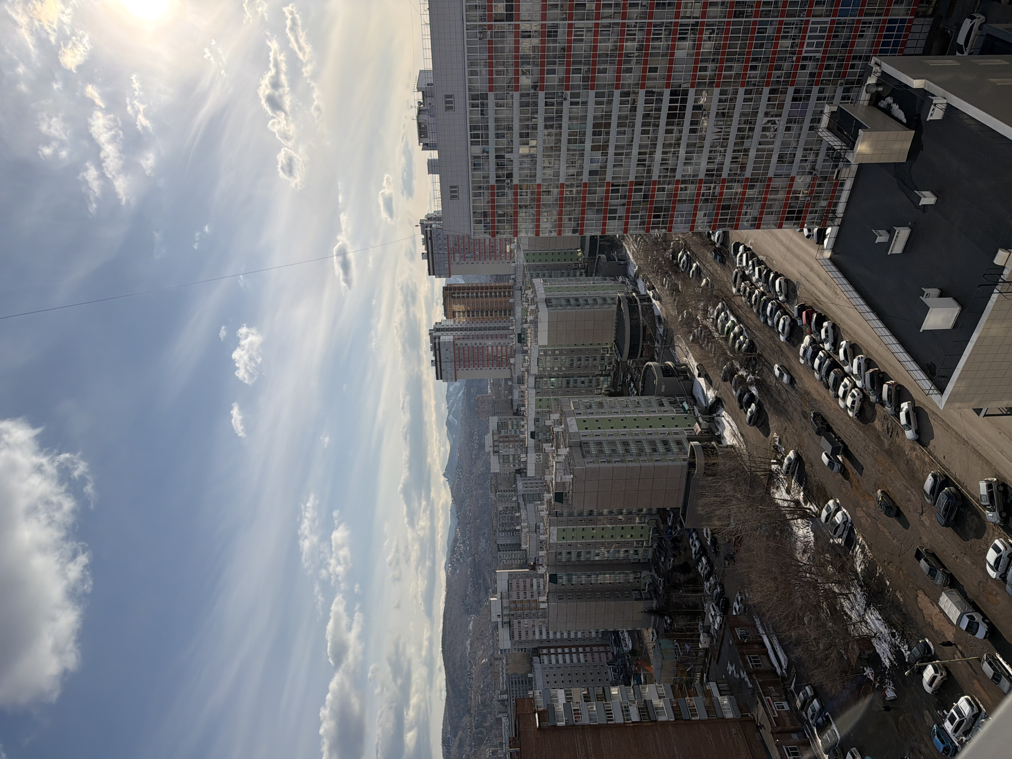 Panoramic views of Krasnoyarsk captured during brief morning session