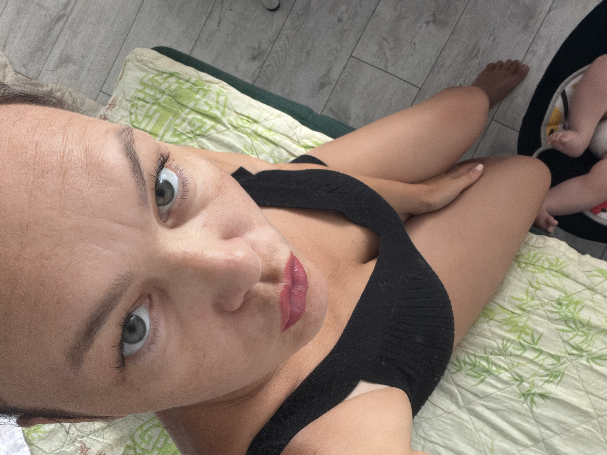 Lazy summer morning at home in Chaikovsky, cats and kids included.