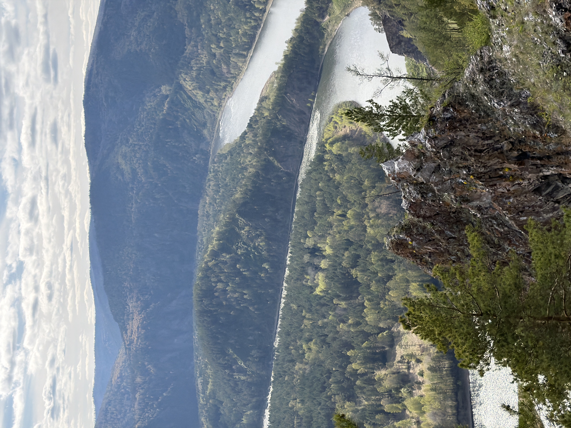 Scenic Man River valley documented in Russian mountains