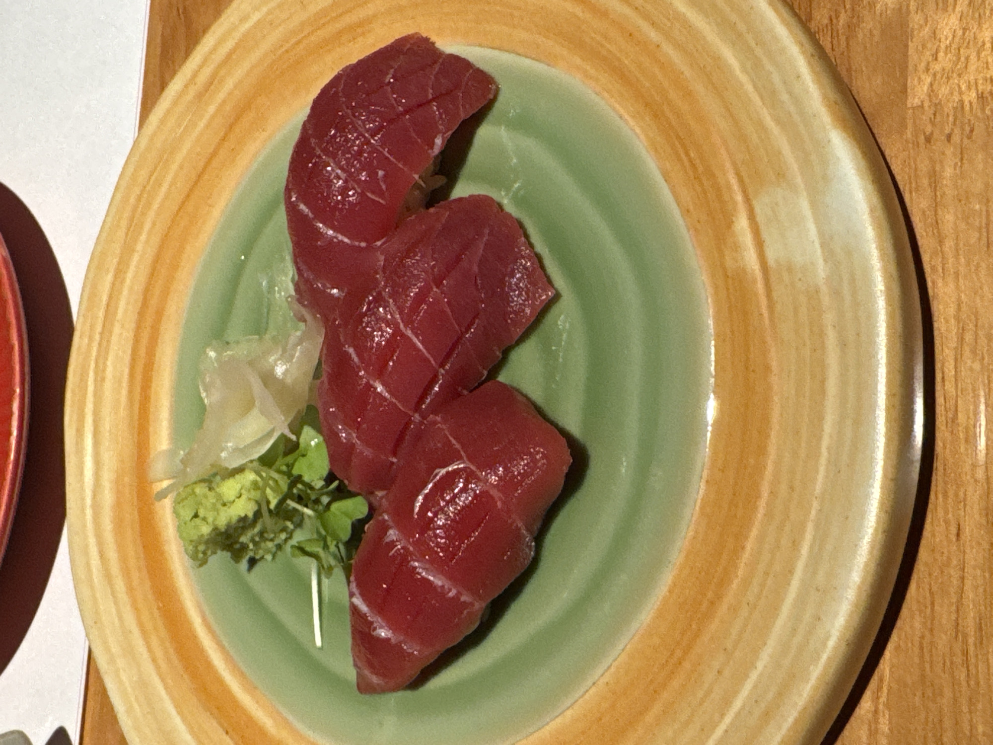 Tuna sashimi served at Yuexiu District restaurant