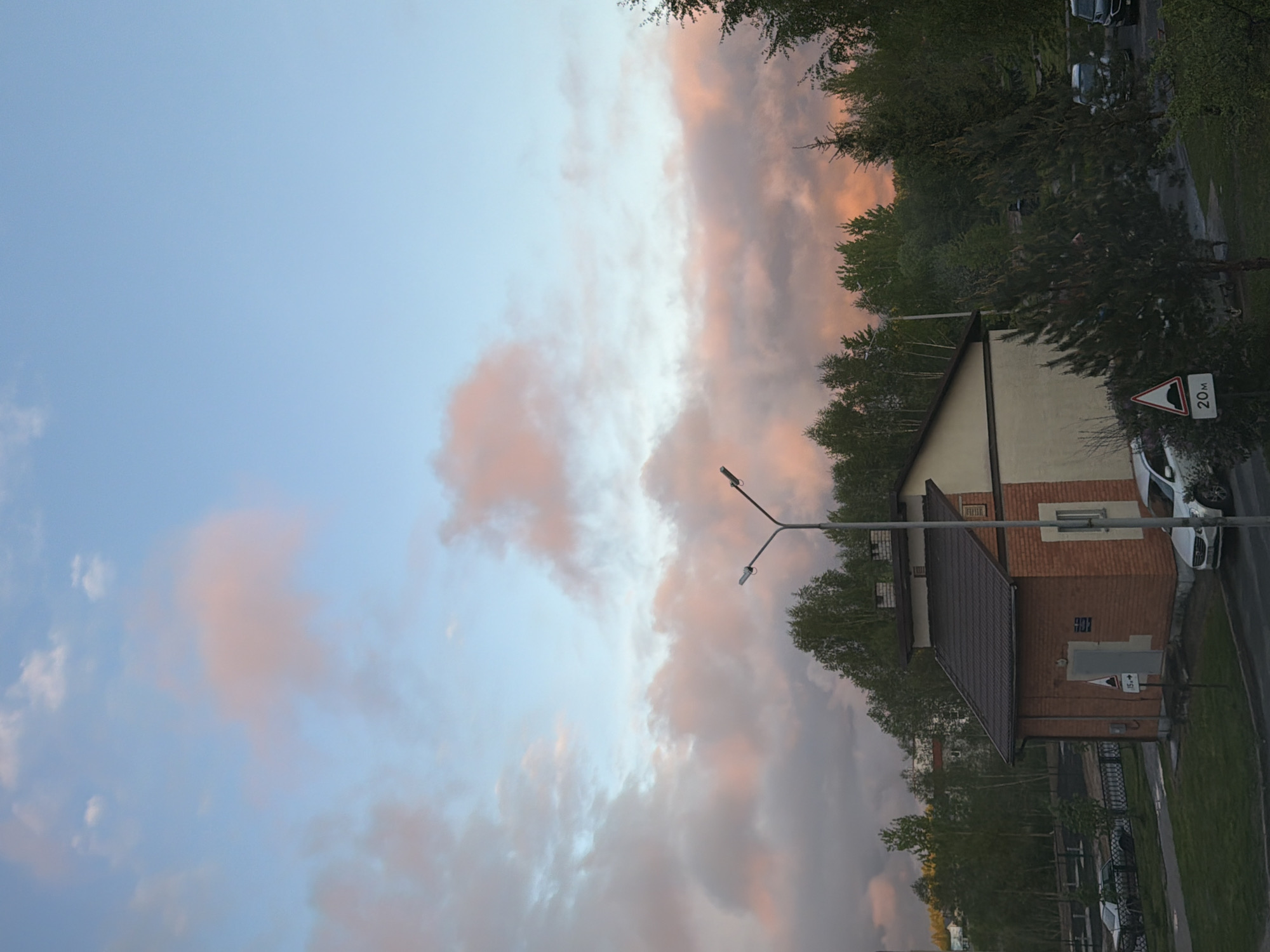 Sunset streets and quiet moments captured across residential area