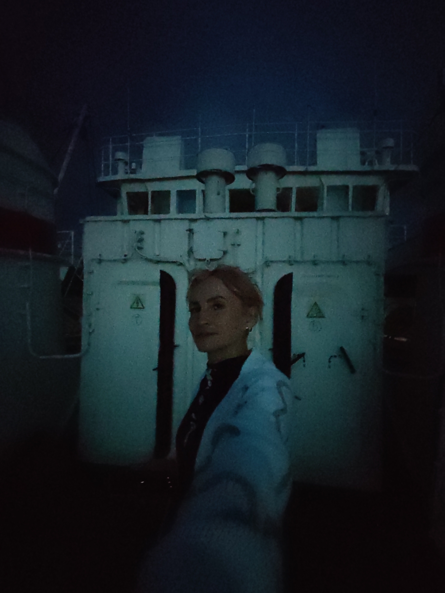 Sunset from the deck of a ship off Russia