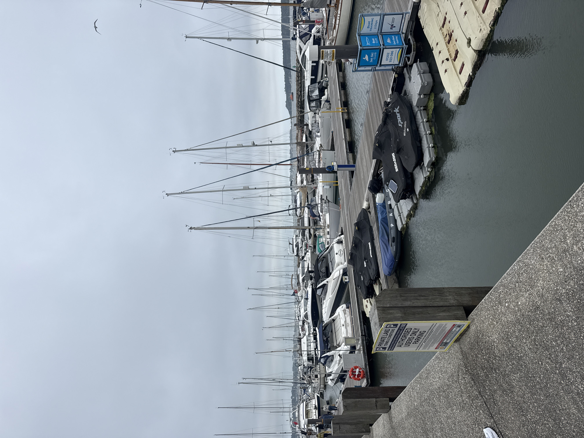 Afternoon stroll through Poole Harbour's waterfront and marina