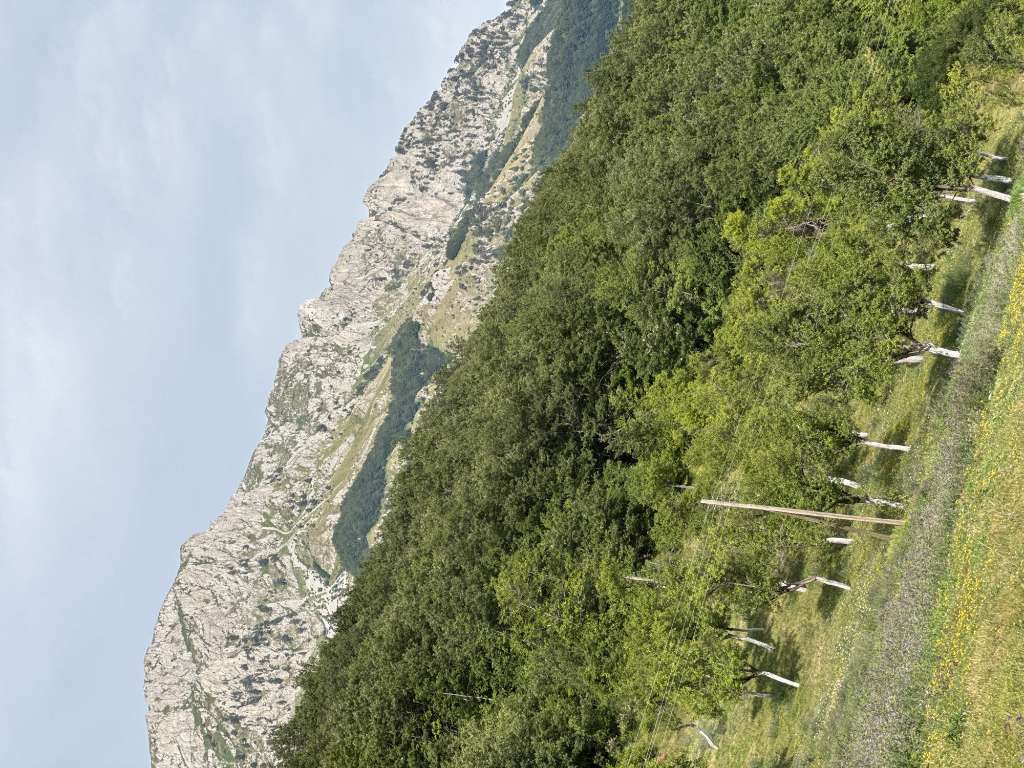 Mountain driving through rural Montenegro, summer afternoon
