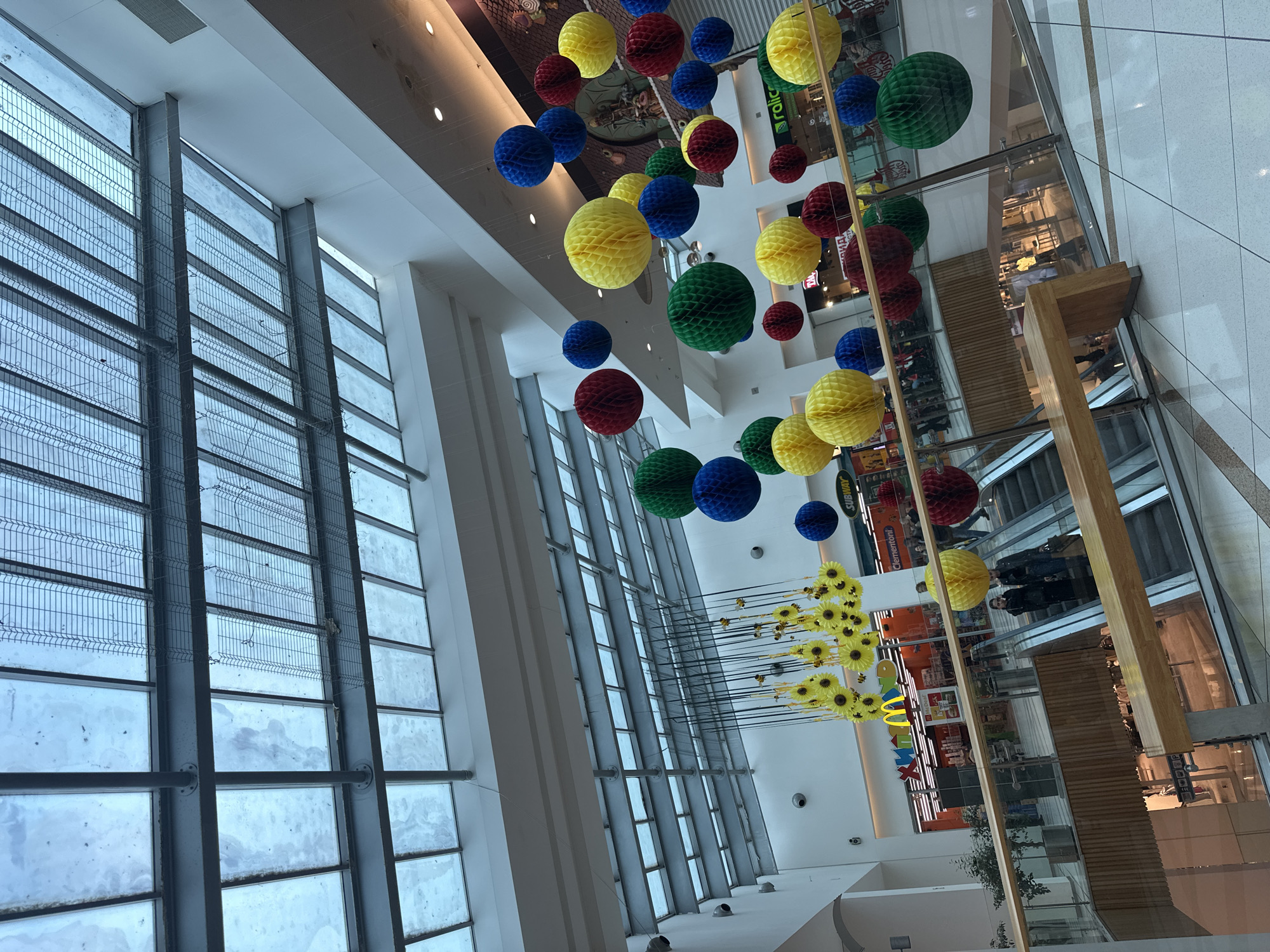 Shopping mall interior captured in Varna Bulgaria