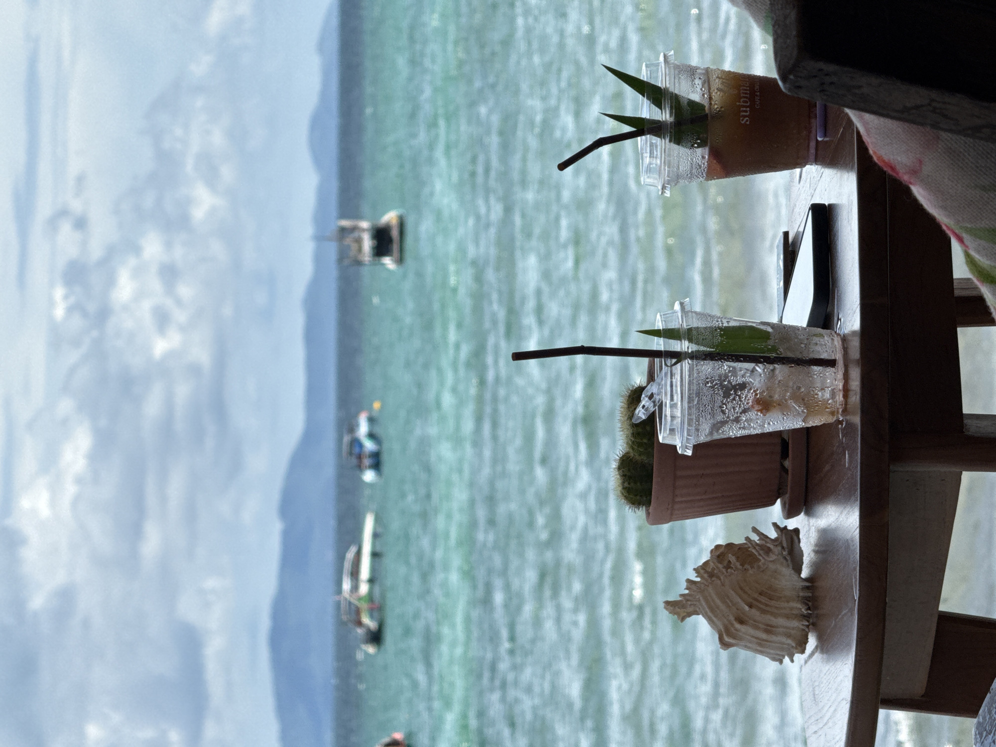 Morning dining scene at seaside restaurant in Pattaya