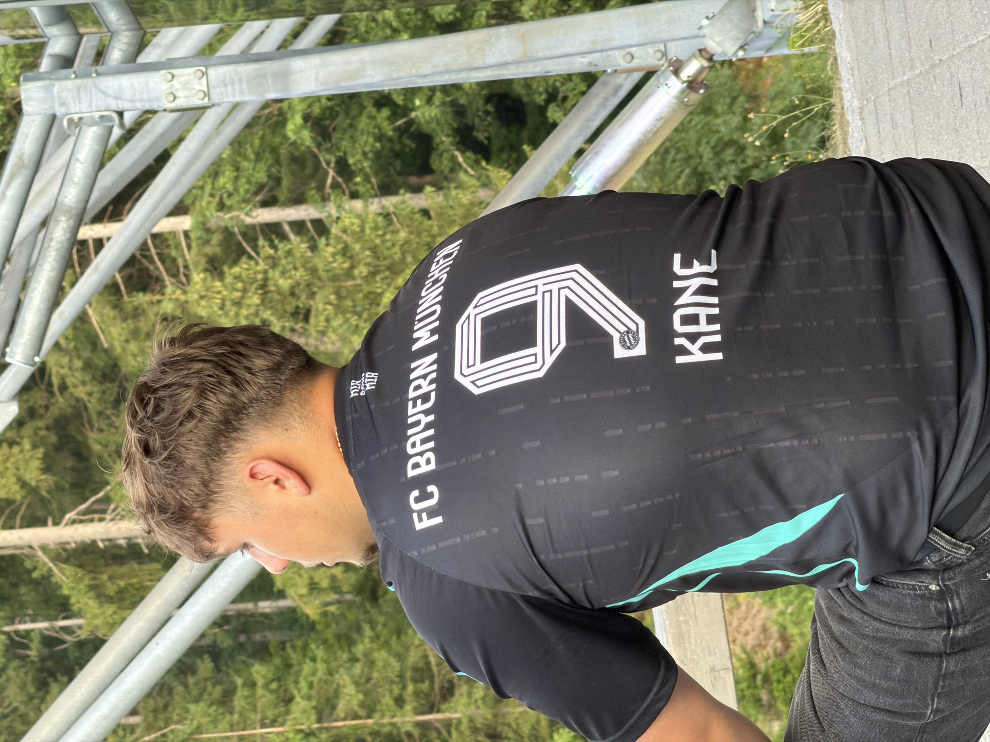 Morning views of the Zugspitze from Grainau, Bayern jersey in tow