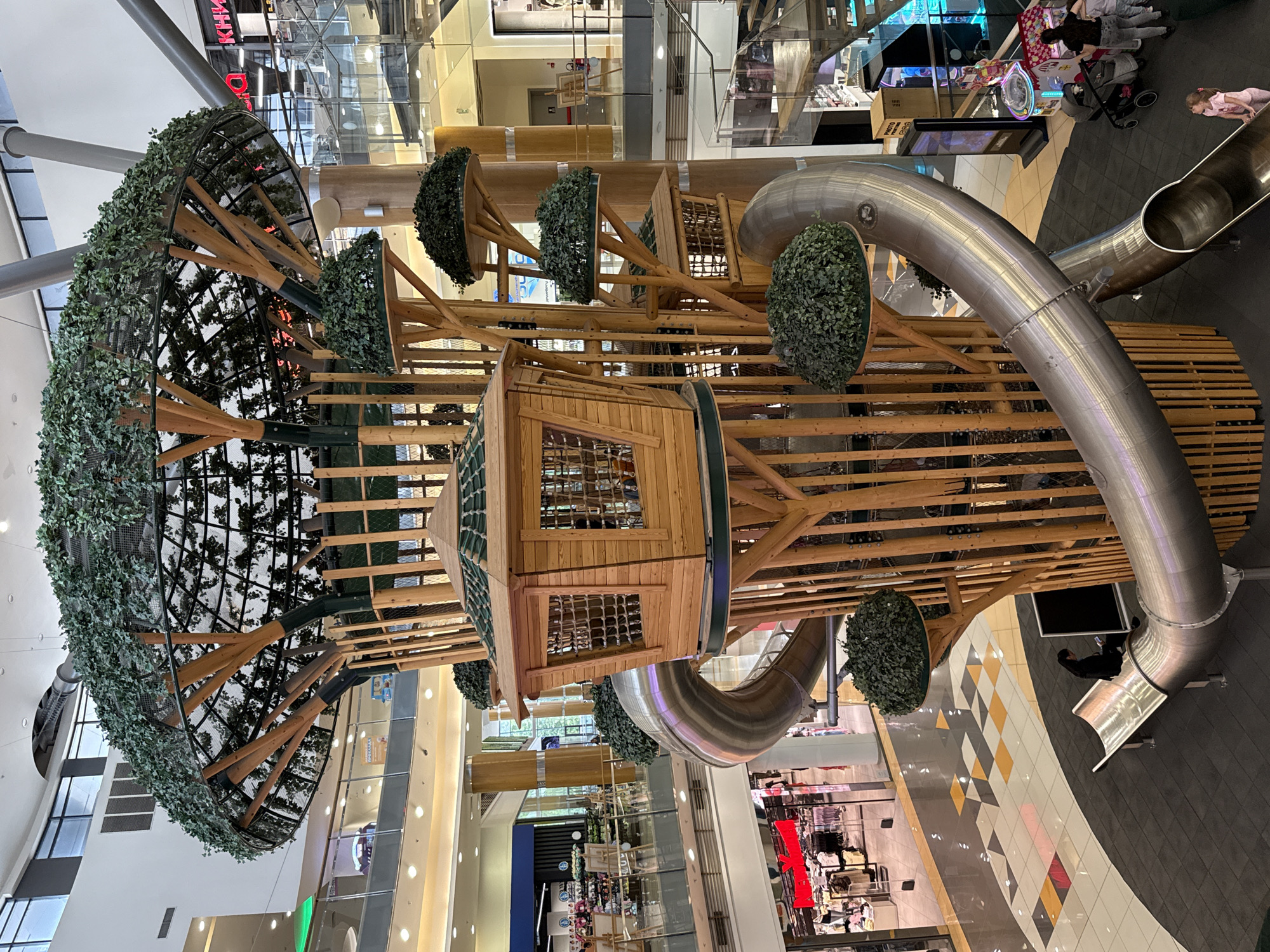 Tree-shaped playground documented at Varna shopping mall
