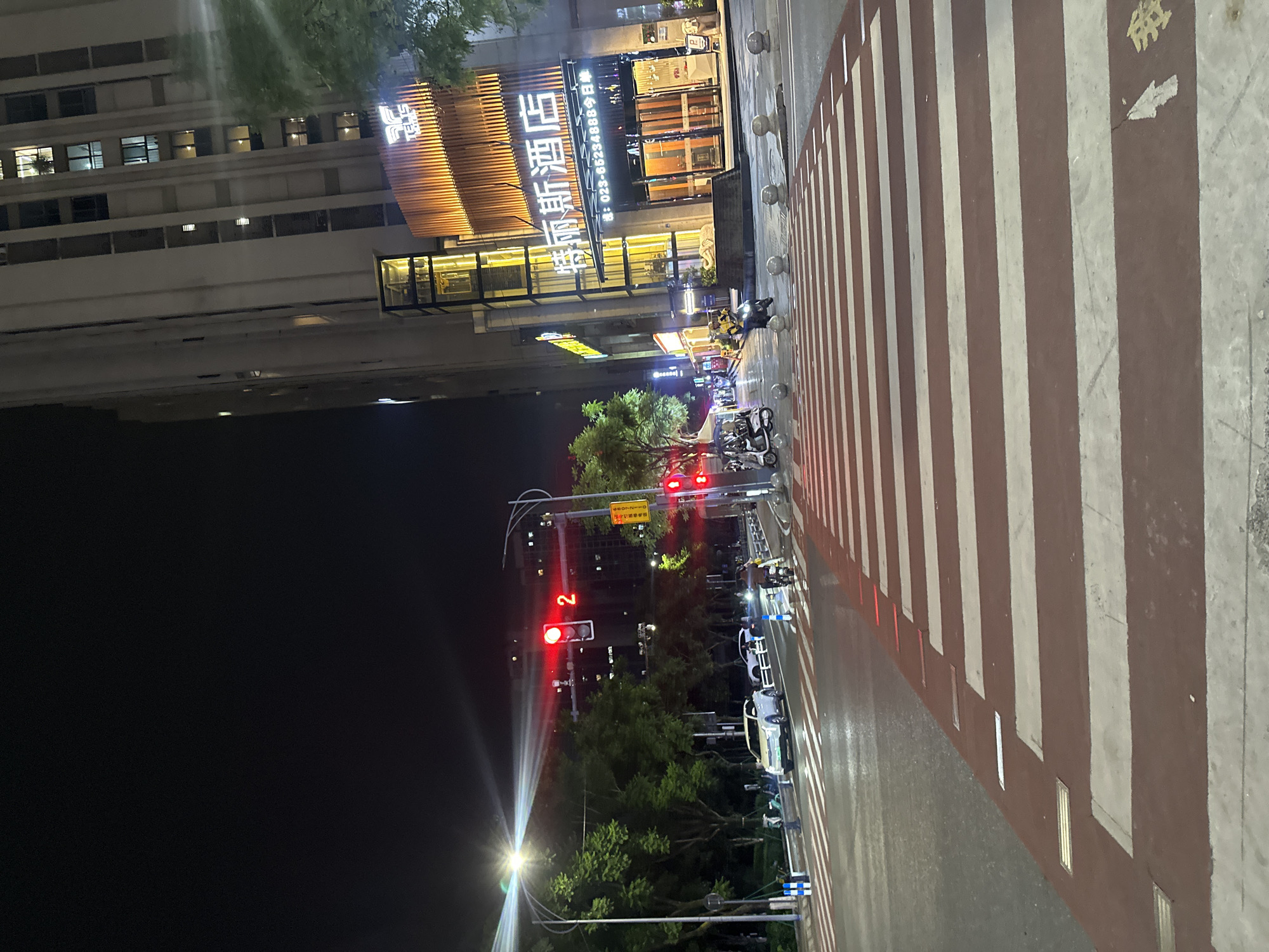 Nighttime street life captured in Chongqing High-tech Zone