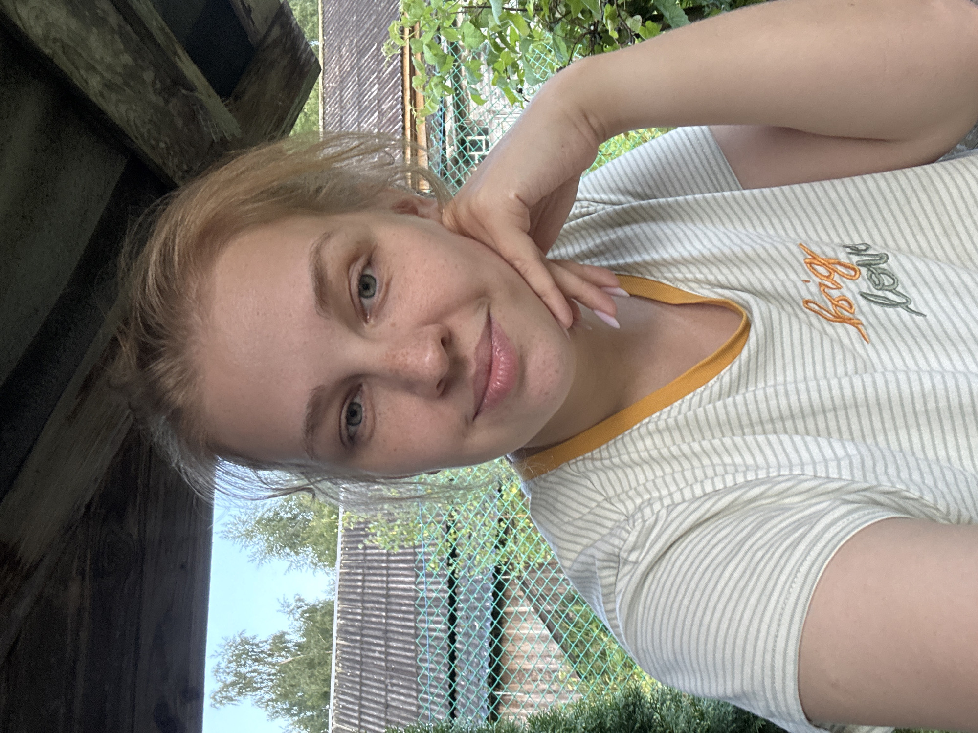 Backyard cookout and meal in Cherkasovo, Russia