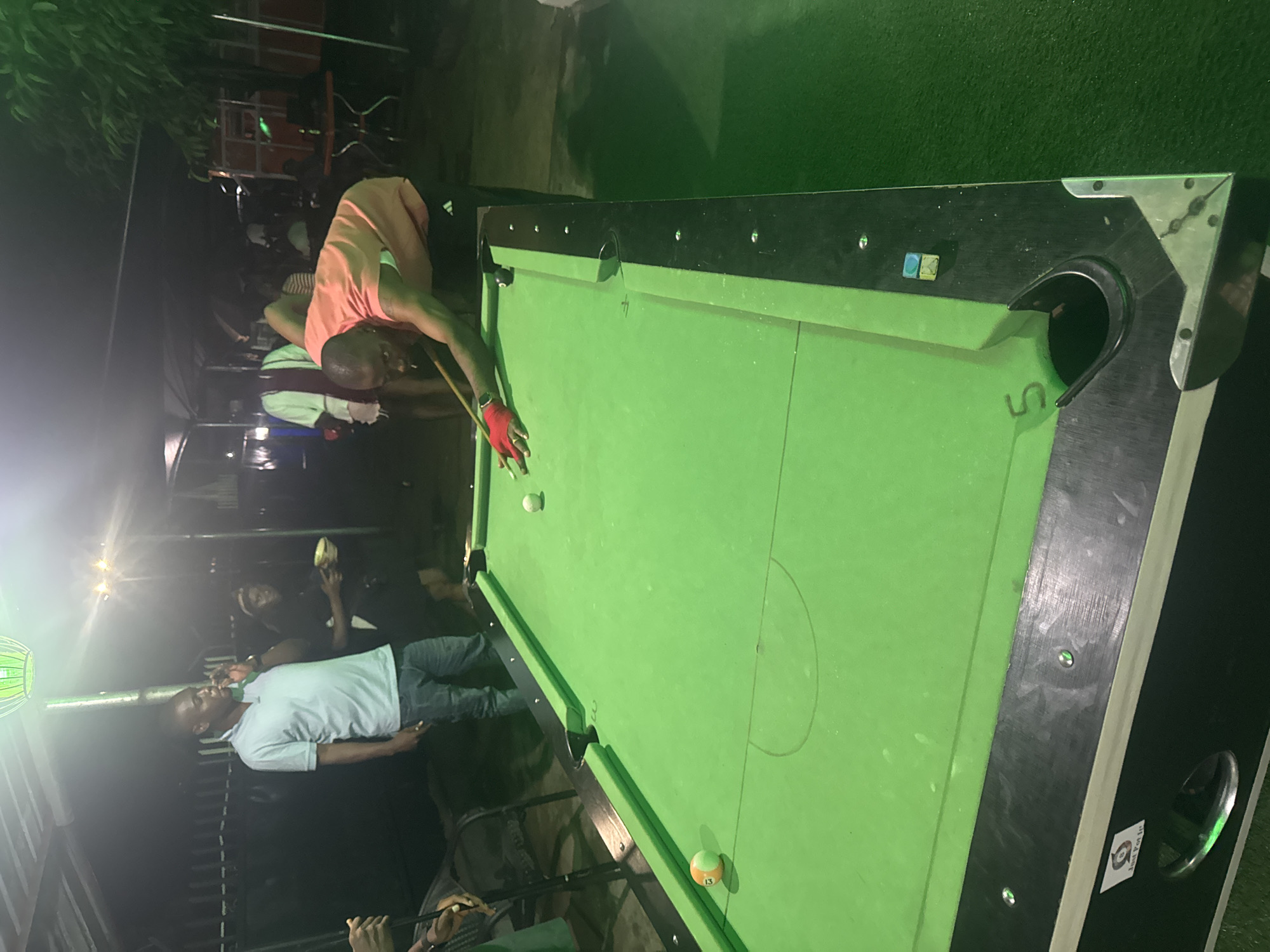 Evening pool game and drinks in Karu, Nigeria