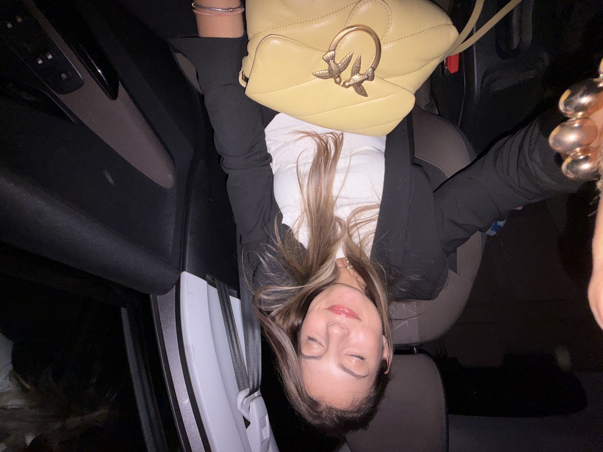 Resting in a car at night, Tsarevo, Bulgaria