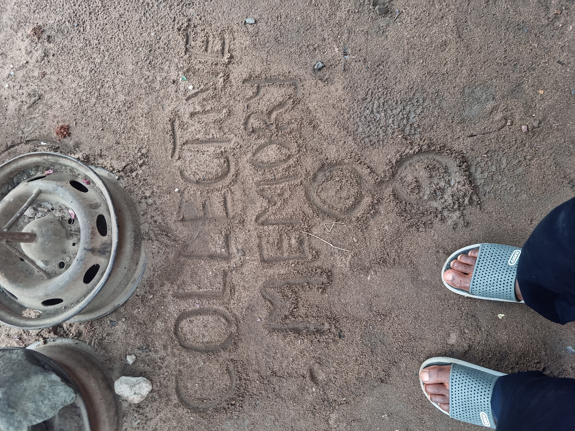 Person documents college memories in Fegge market area
