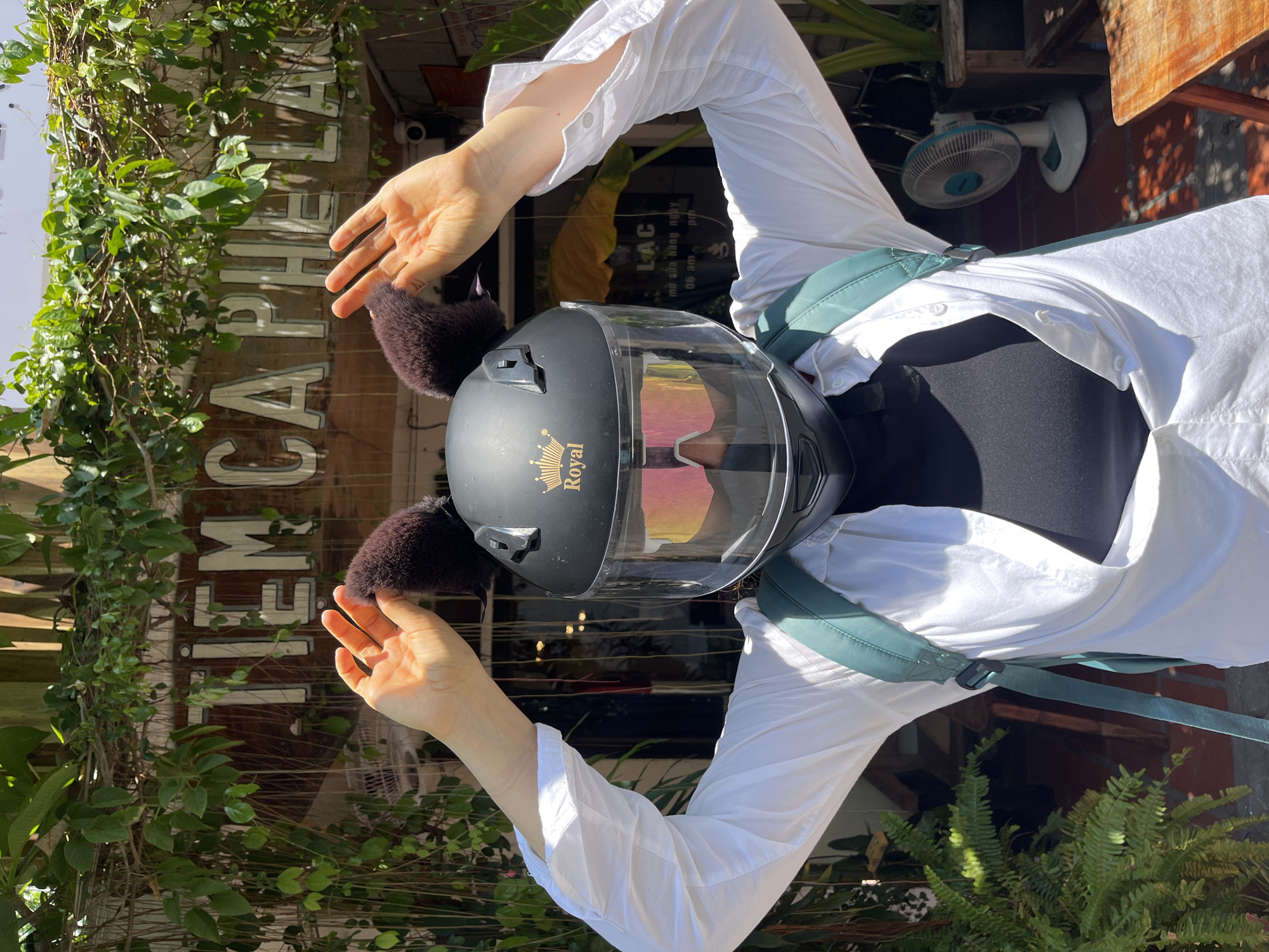 Morning coffee stop at Tiệm Cà Phê Lạc in Phan Thiet