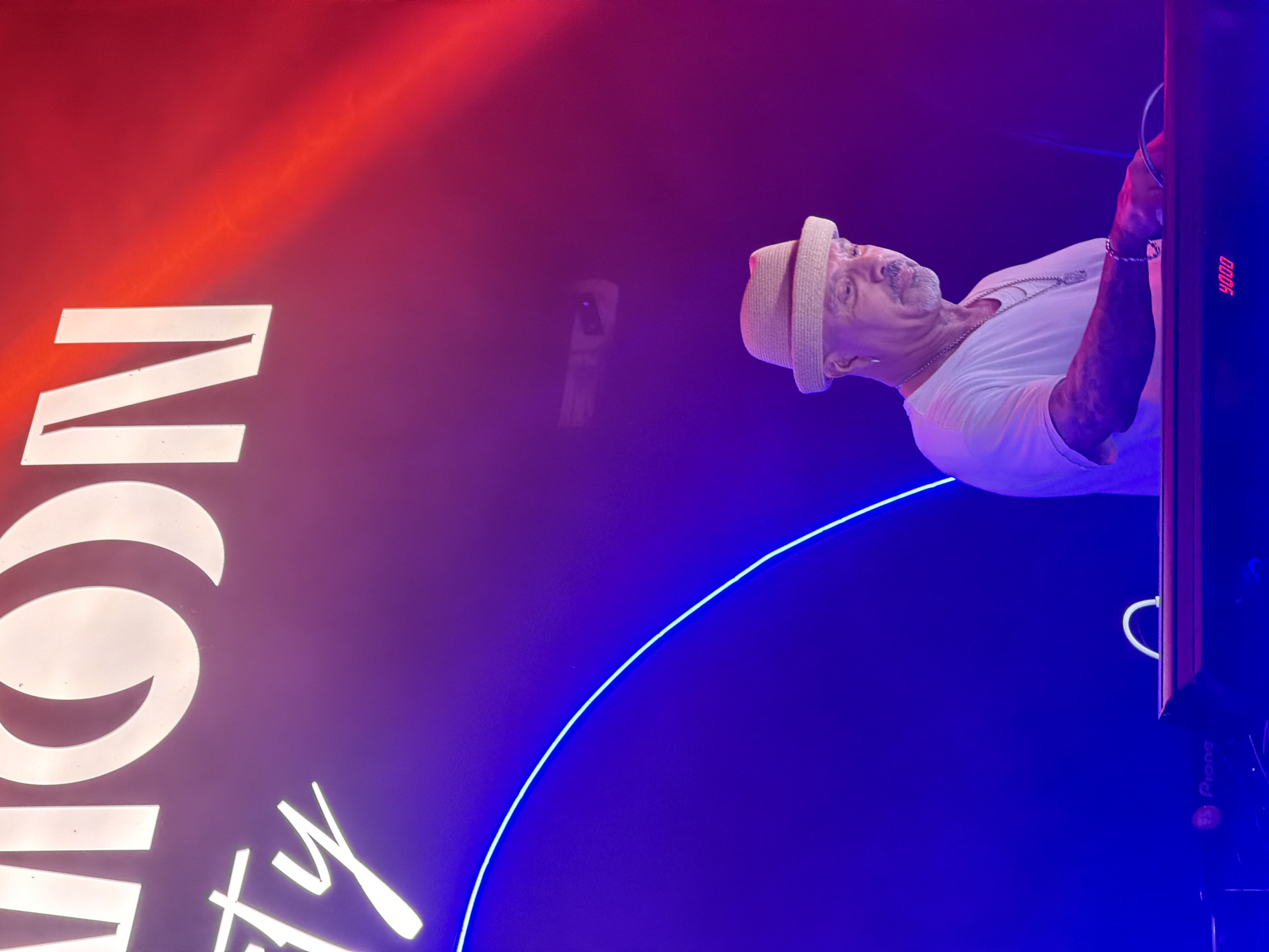 Man observed near display screen in Montenegro village