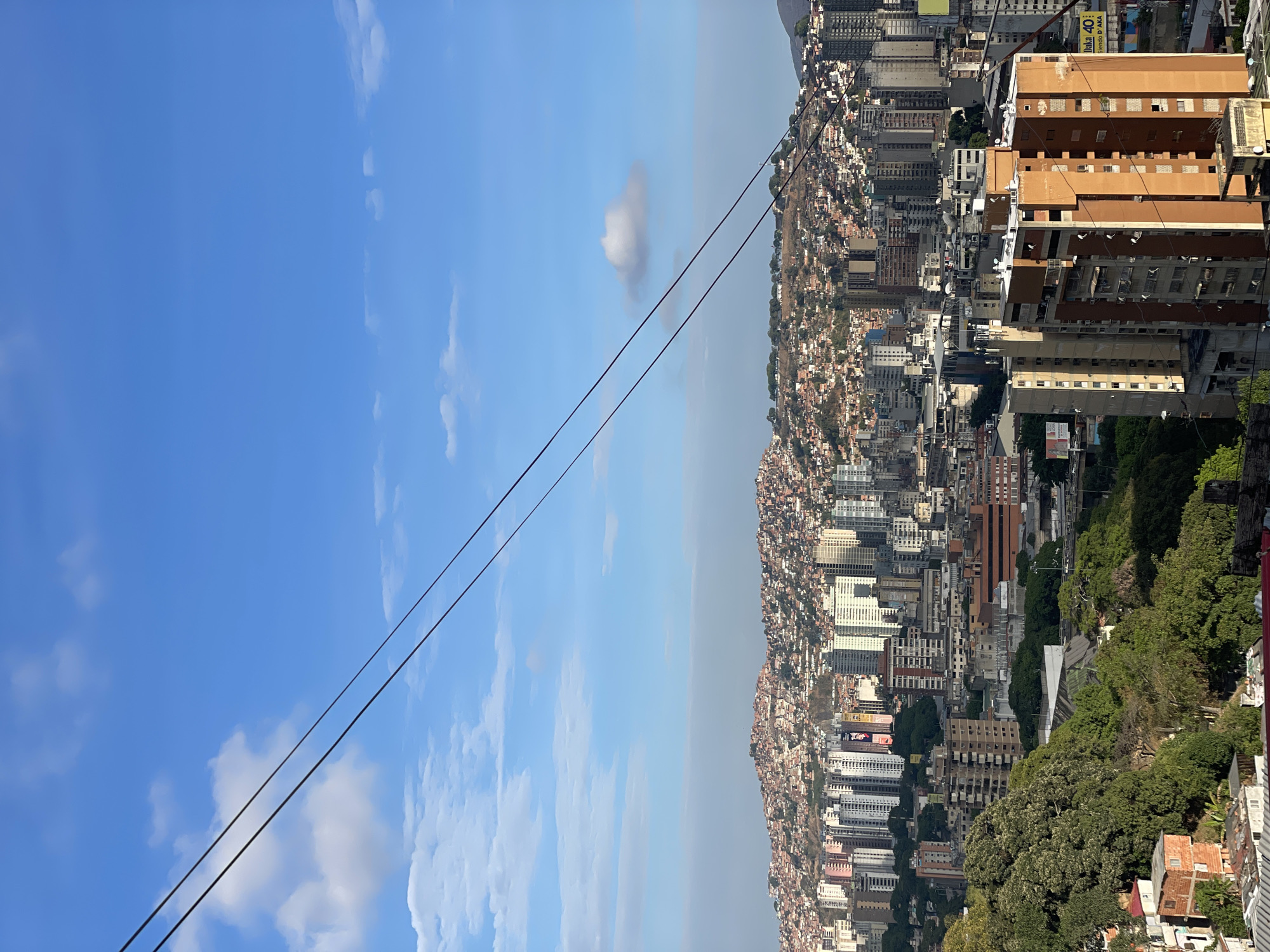 Aerial view captures dense urban landscape of Caracas