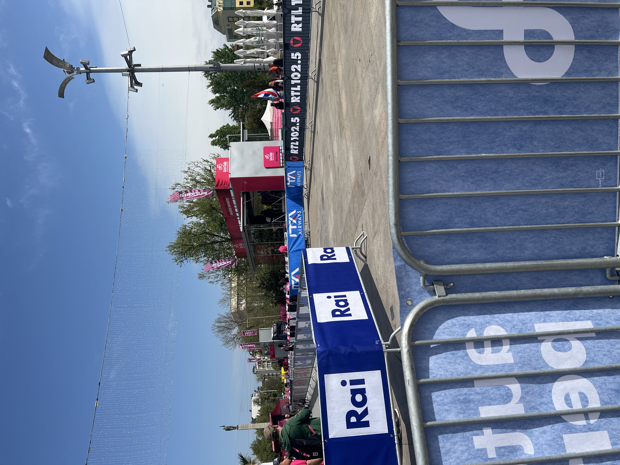 Giro d'Italia 2026 event setup underway in Burgas, Bulgaria