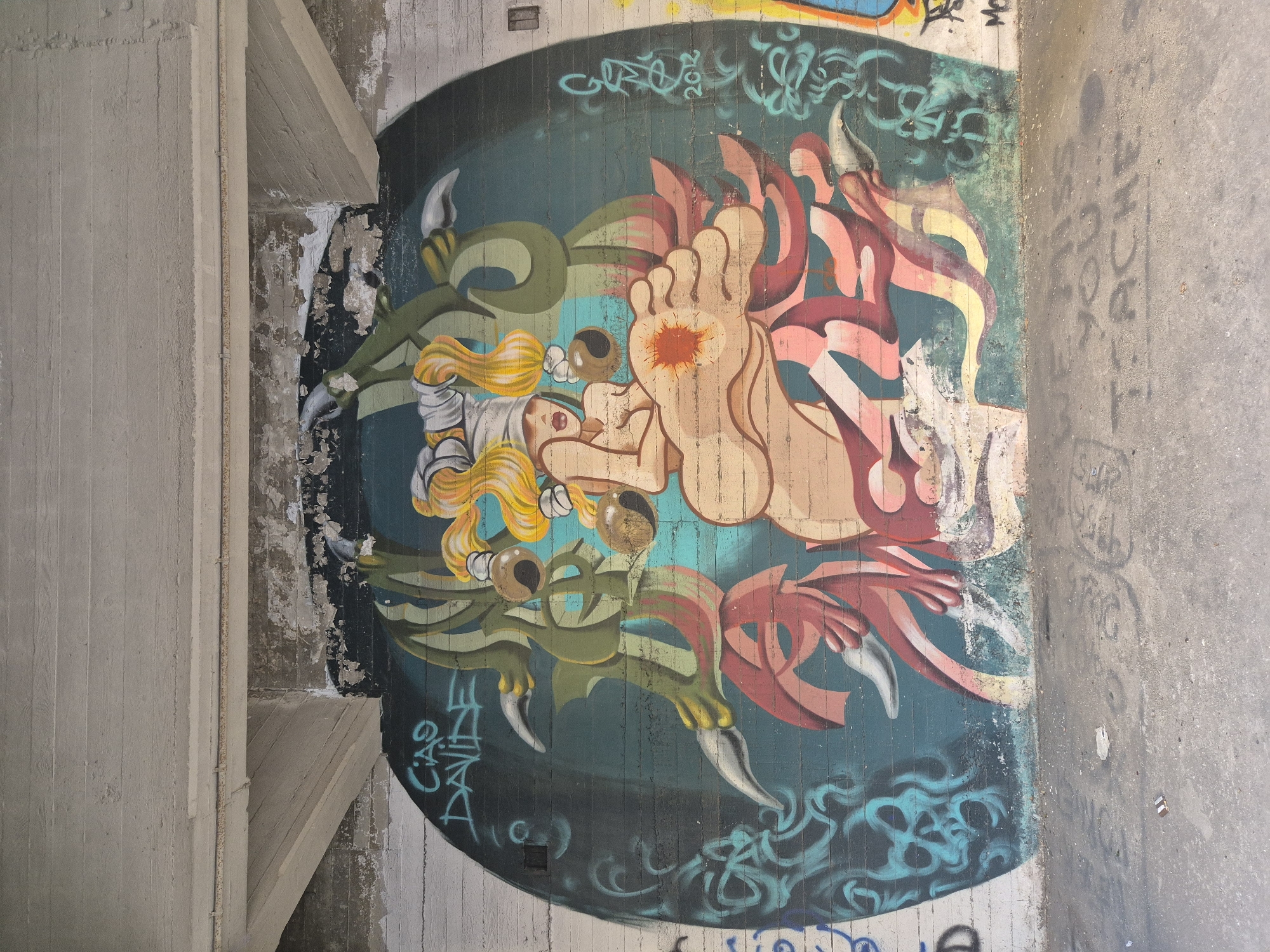 Taranto underpass doubles as an open-air graffiti gallery