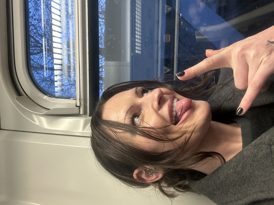 London commuter celebrates on train amid positive workplace messages