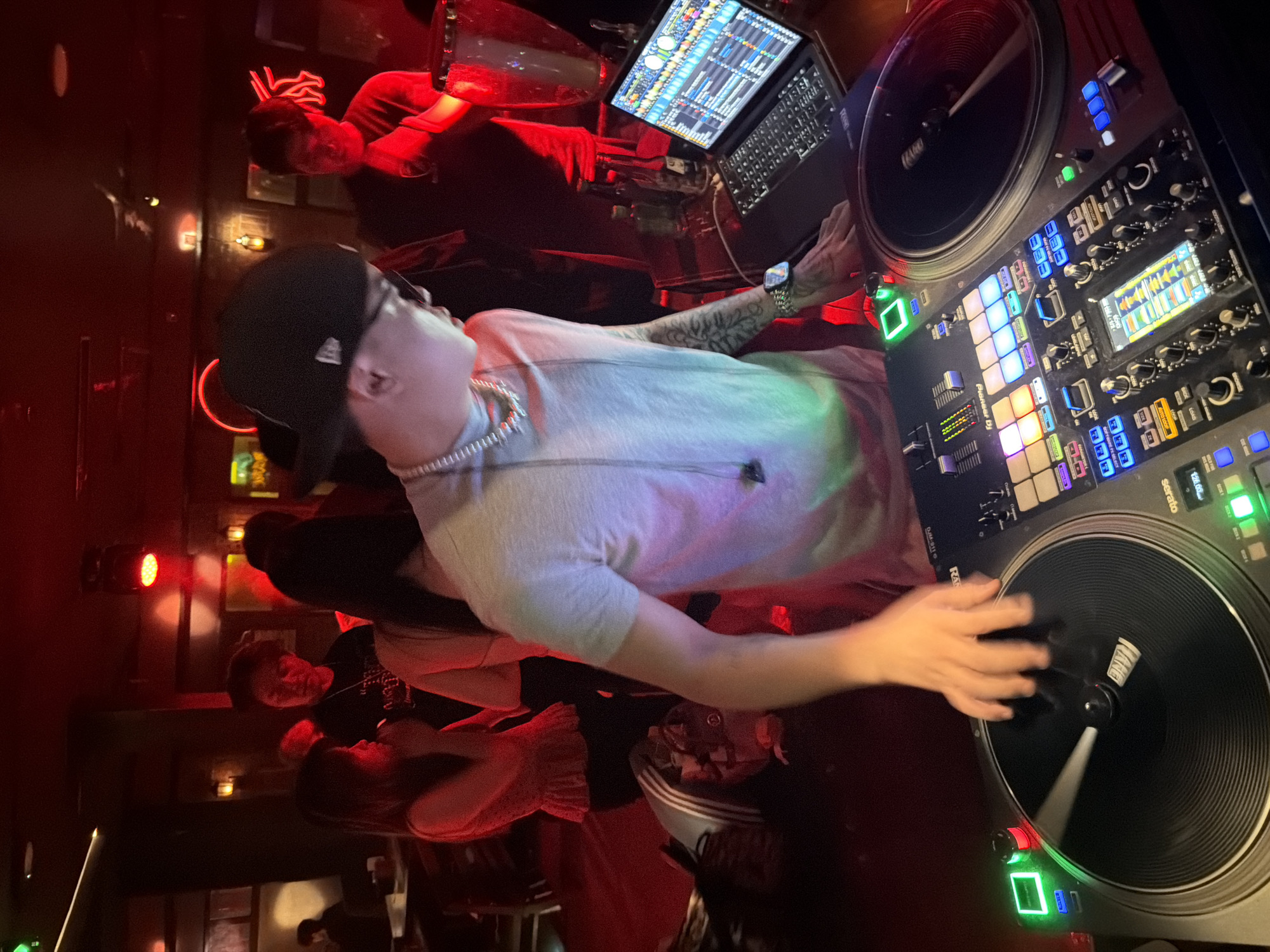 DJ set underway at a Liangjiang nightclub