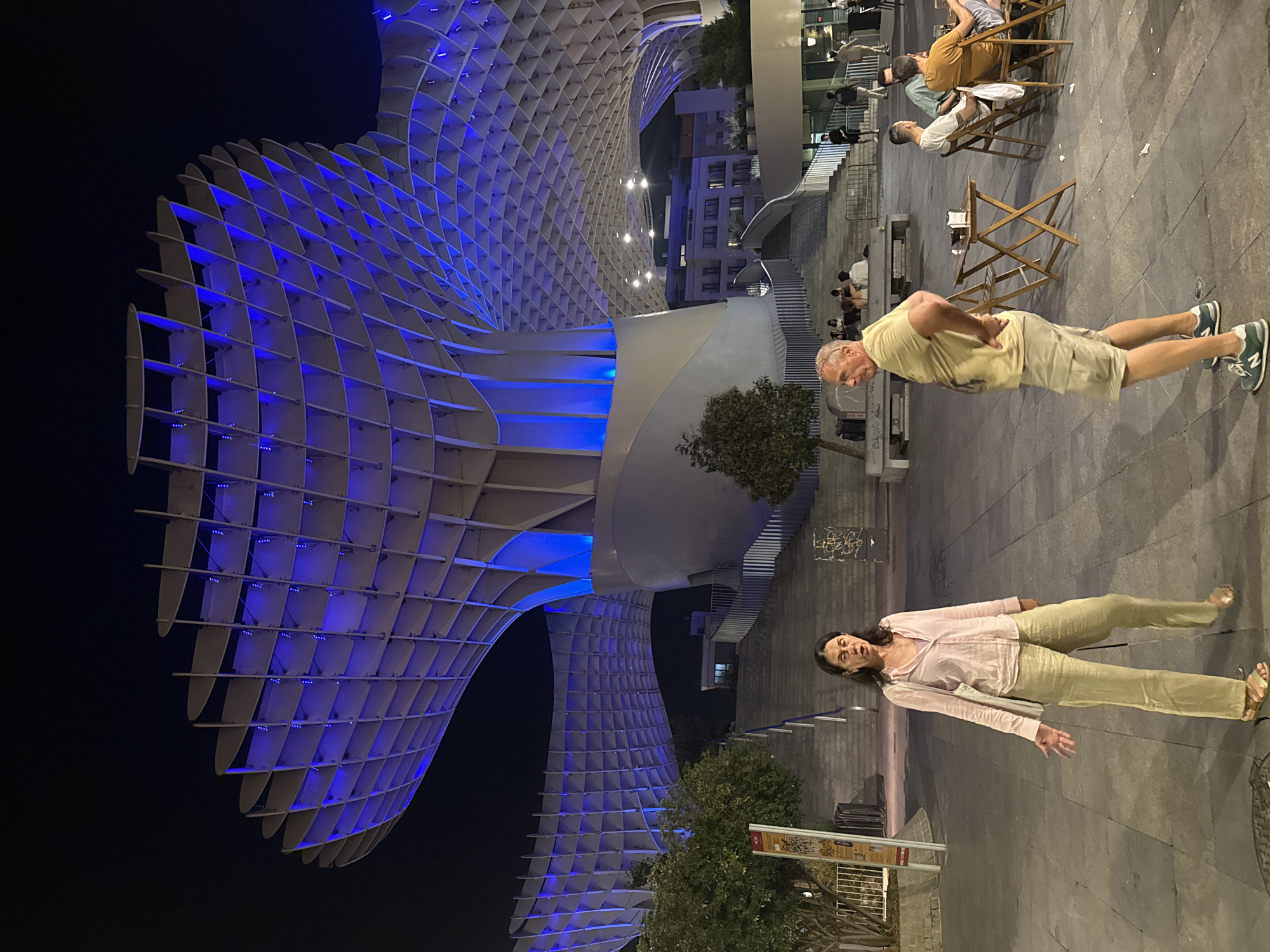 A Seville evening: Las Setas, shutter murals, food, and live music