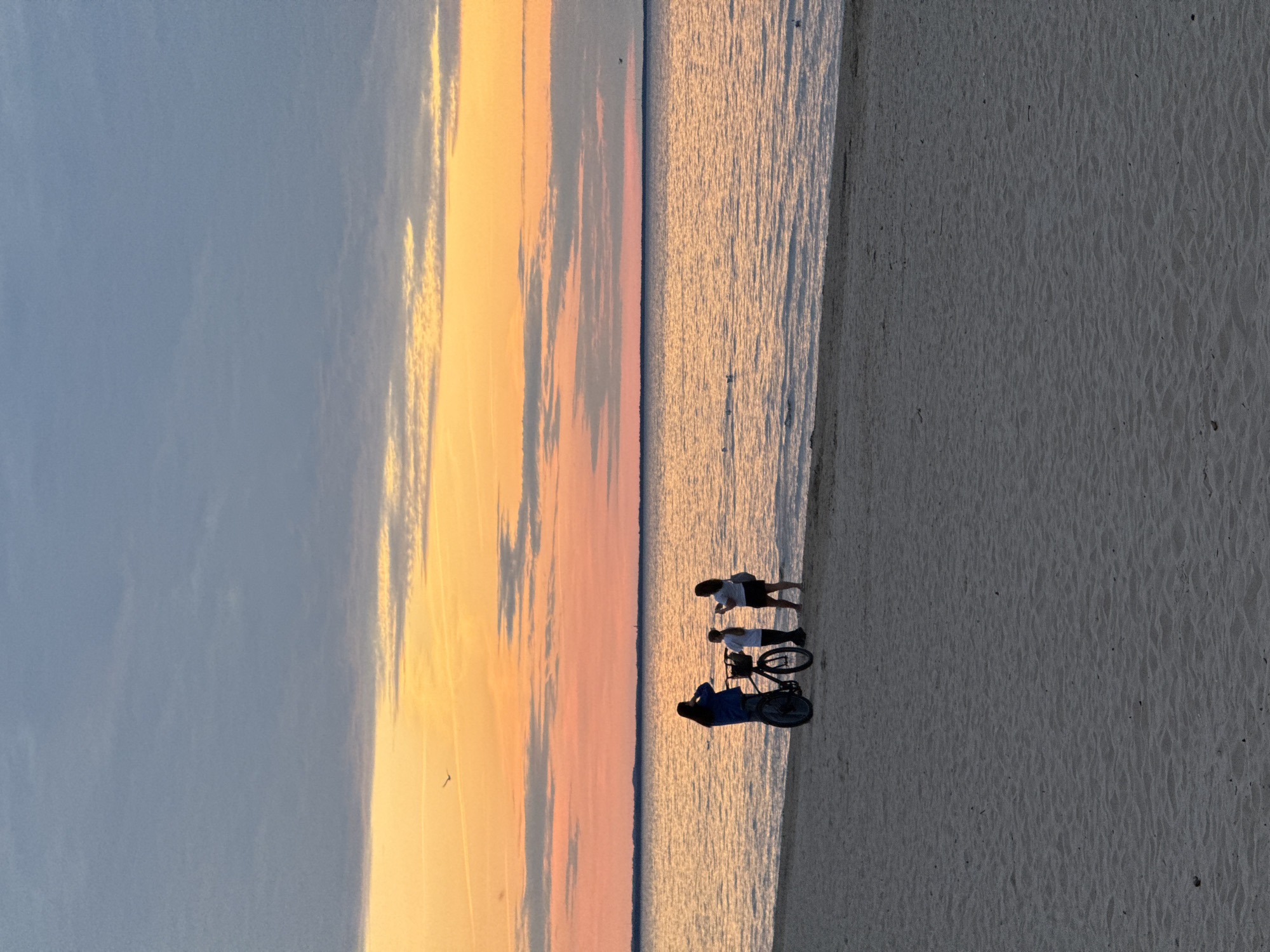 Sunset sky over a quiet Jūrmala beach