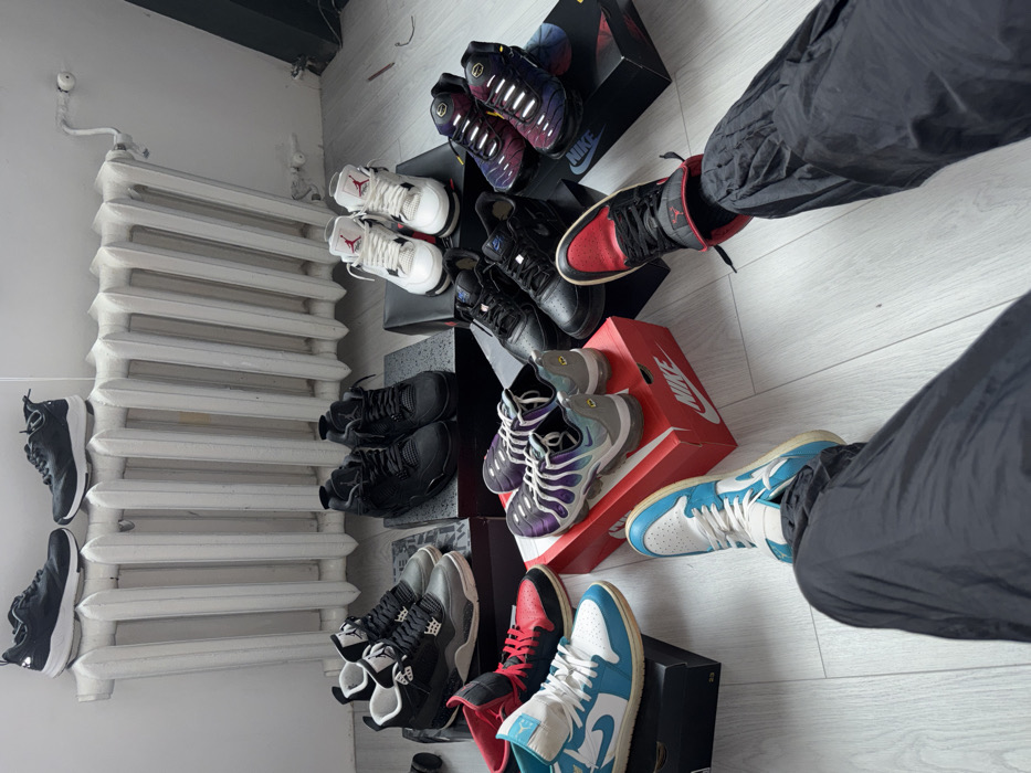 Sofia resident showcases sneaker collection in indoor photo session