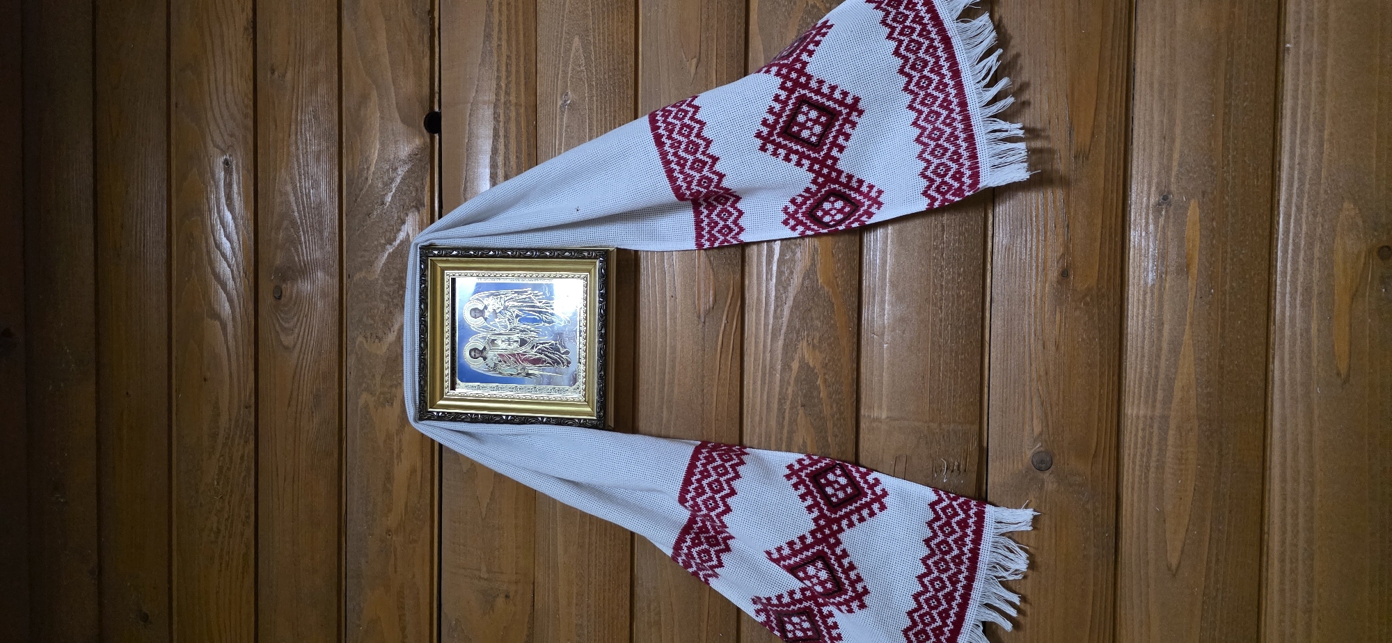Traditional Ukrainian artifacts documented in Polianytsia under cloudy moonlight