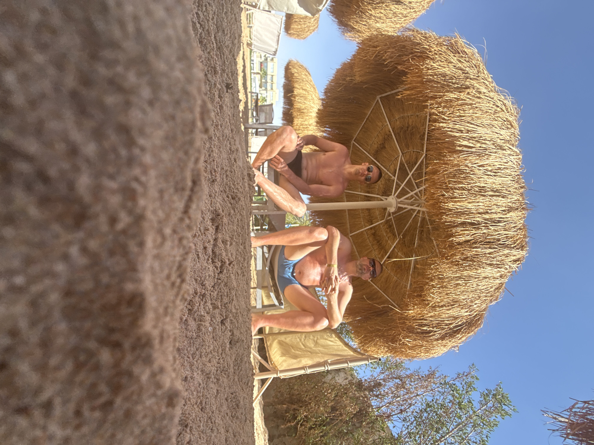 Sunny beach scene captured at Safaga resort, Egypt