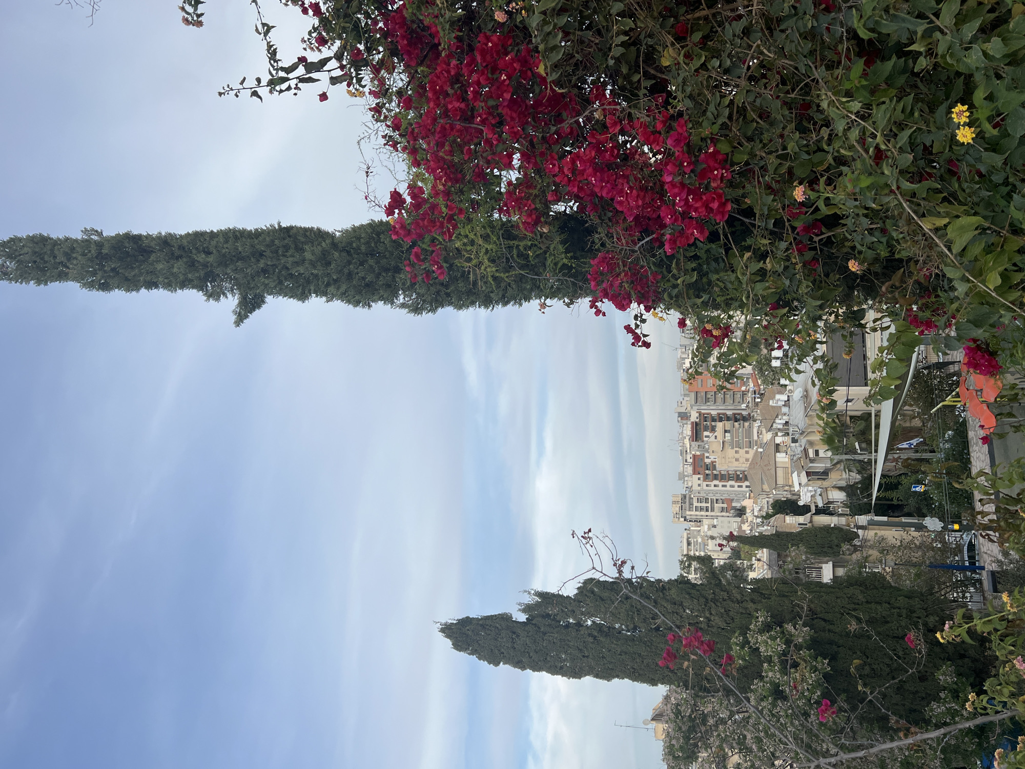 Elevated cityscape view captured in Ramat Gan under cloudy skies
