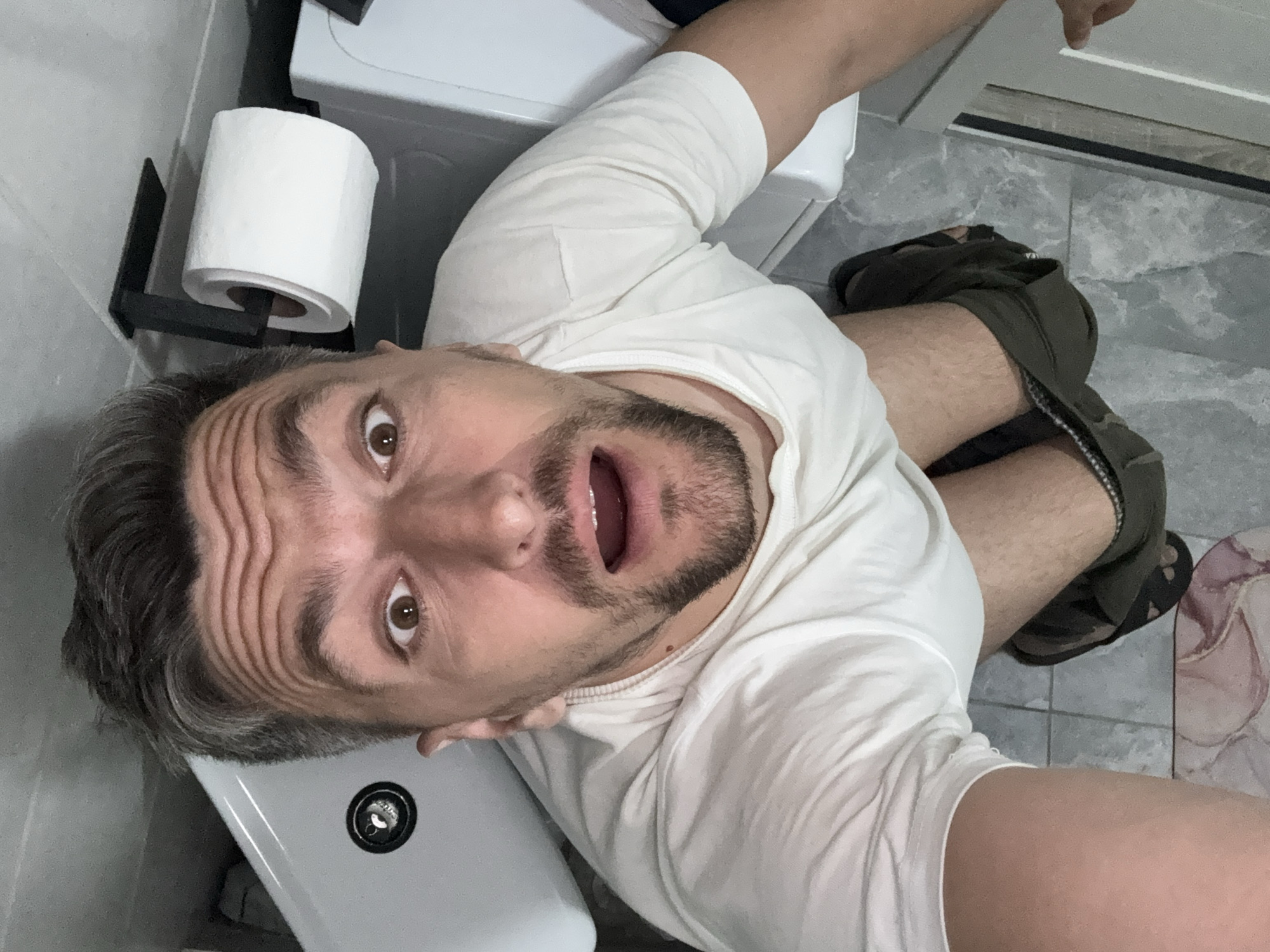 Pet owner documents quiet afternoon with Chihuahua during rainy day