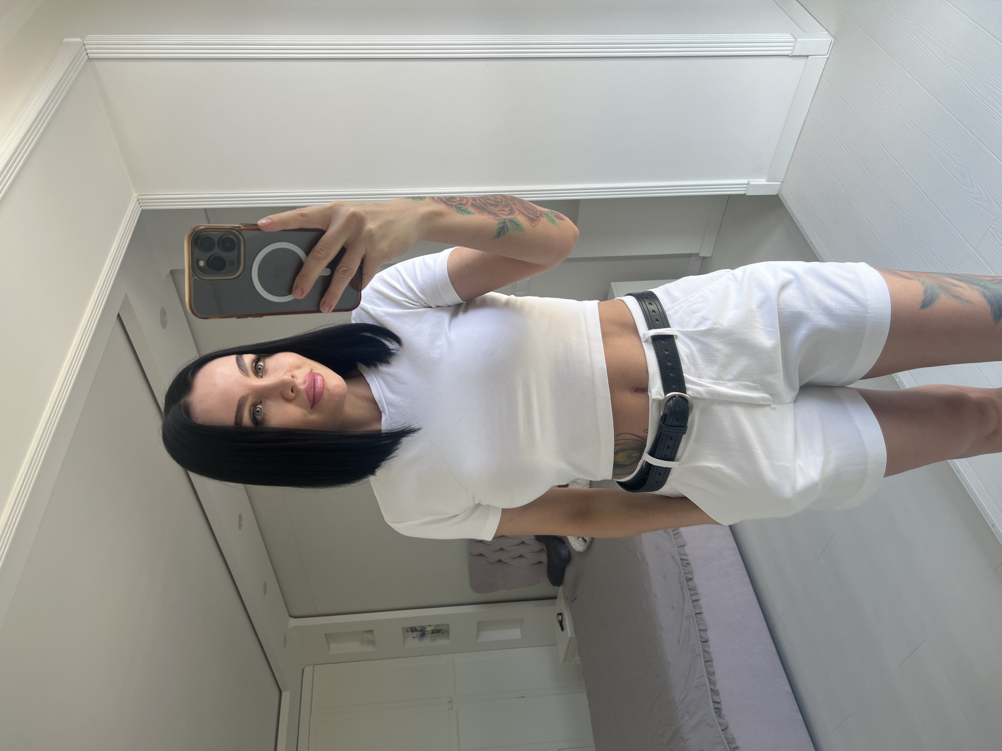 Quiet morning at home: selfies, a dog, and fresh food