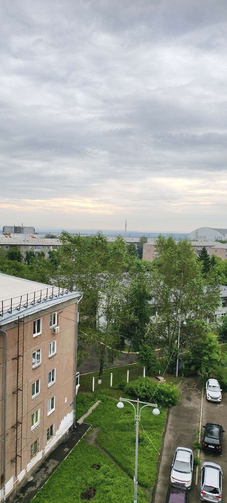 Inside and outside a Krasnoyarsk apartment block