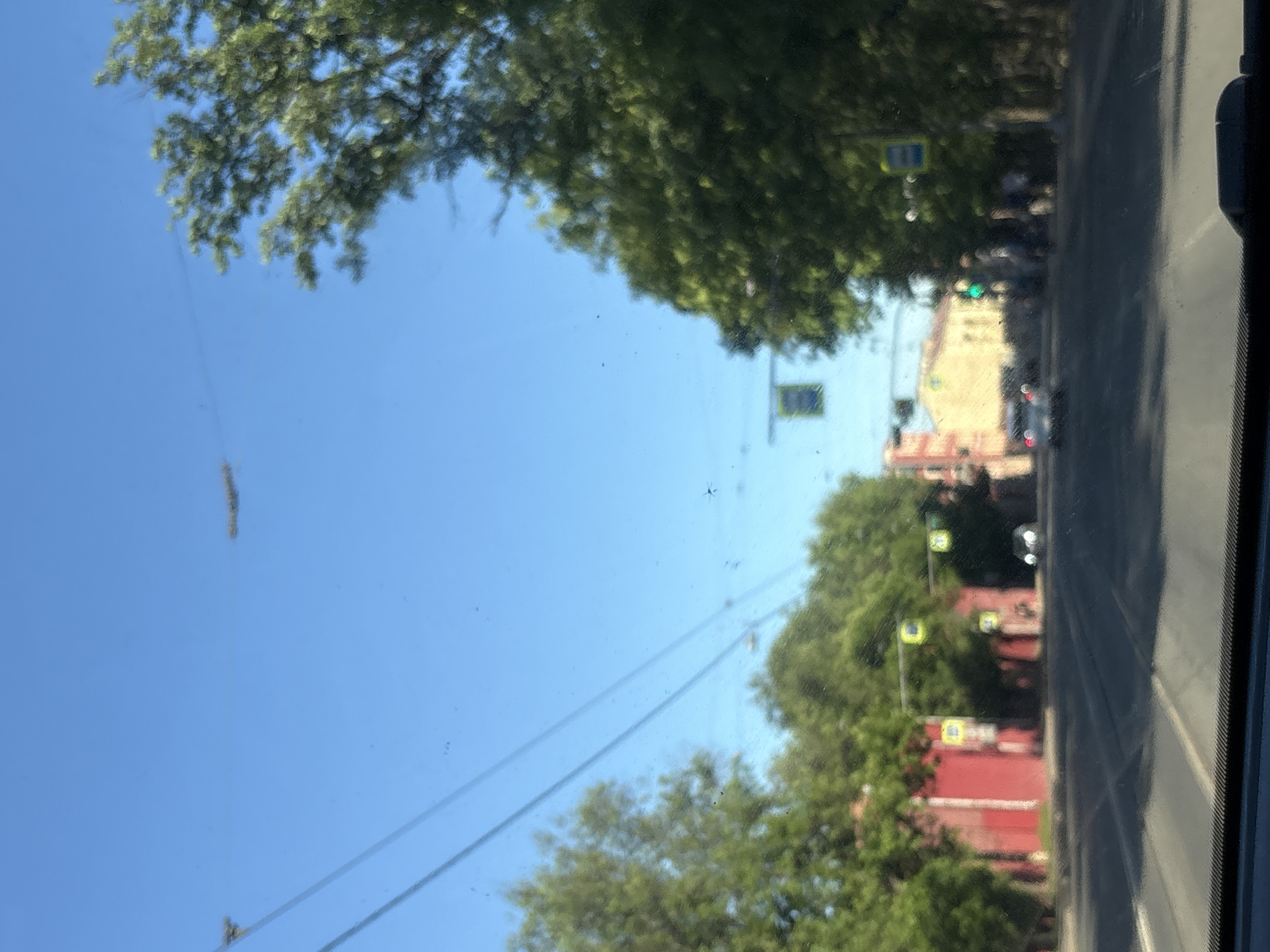 Clear afternoon drive captured on Saint Petersburg thoroughfare