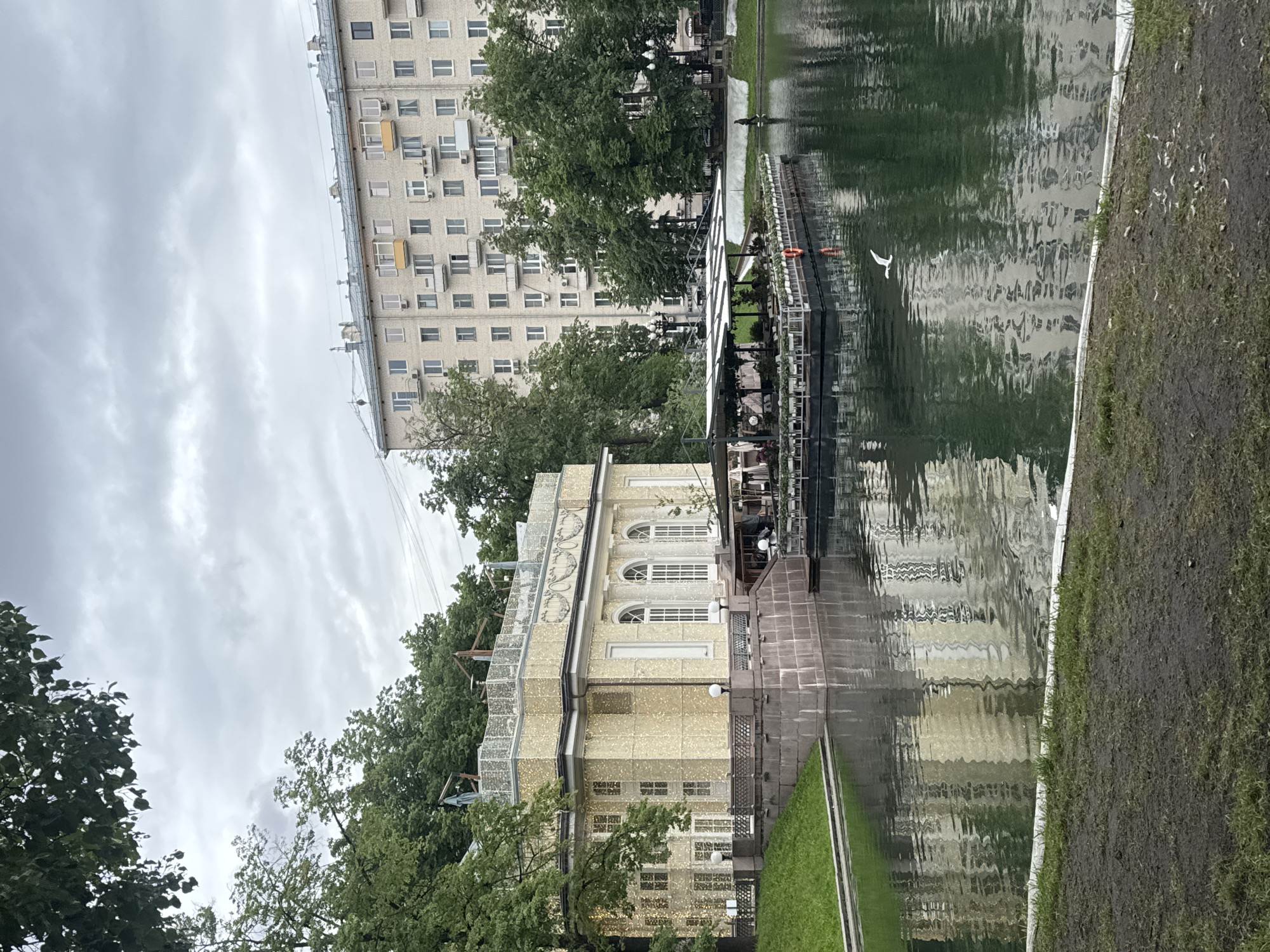 Moscow resident documents festive street scenes and decorated buildings