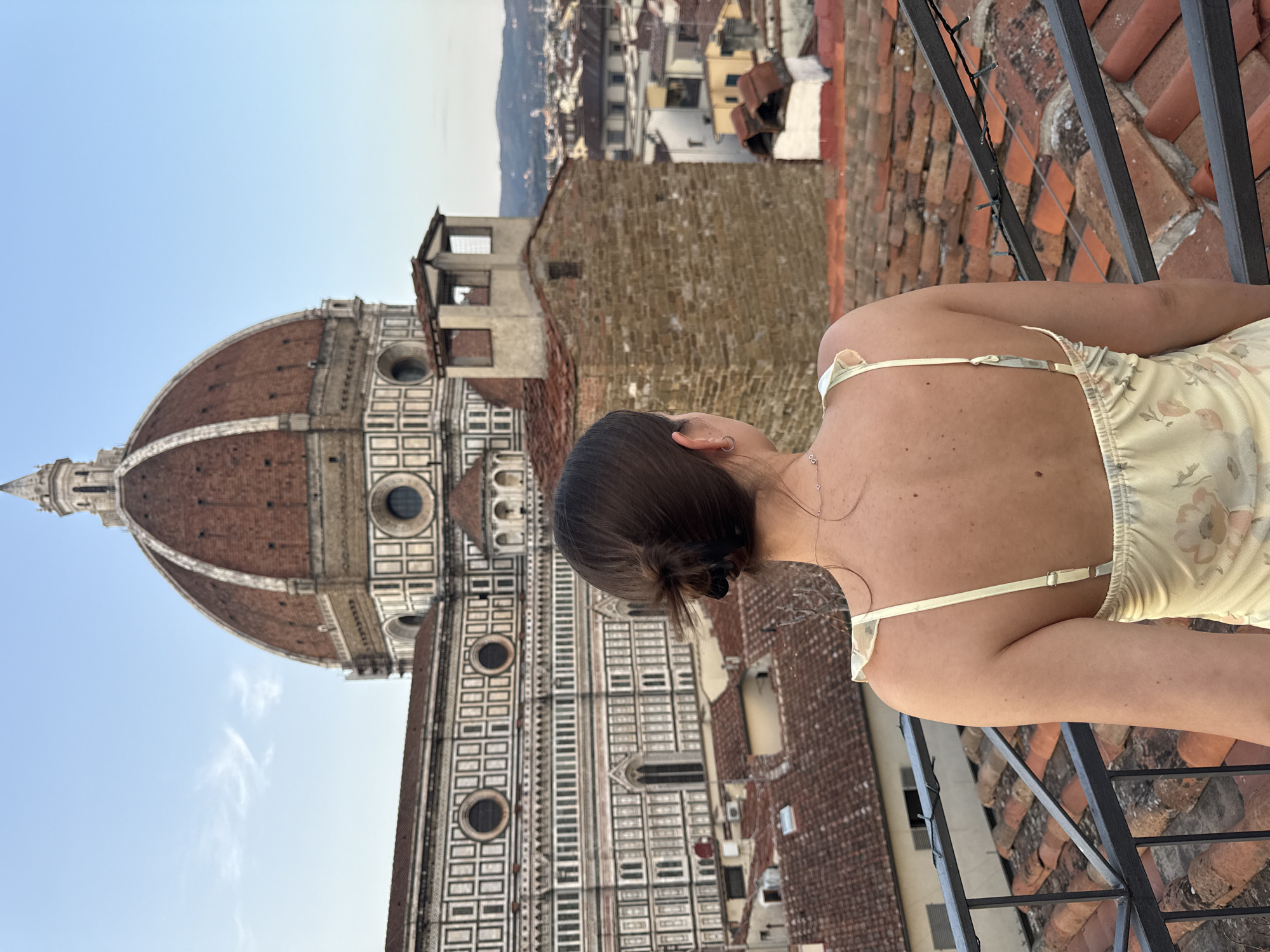 Rooftop views of Florence's Duomo on a June evening
